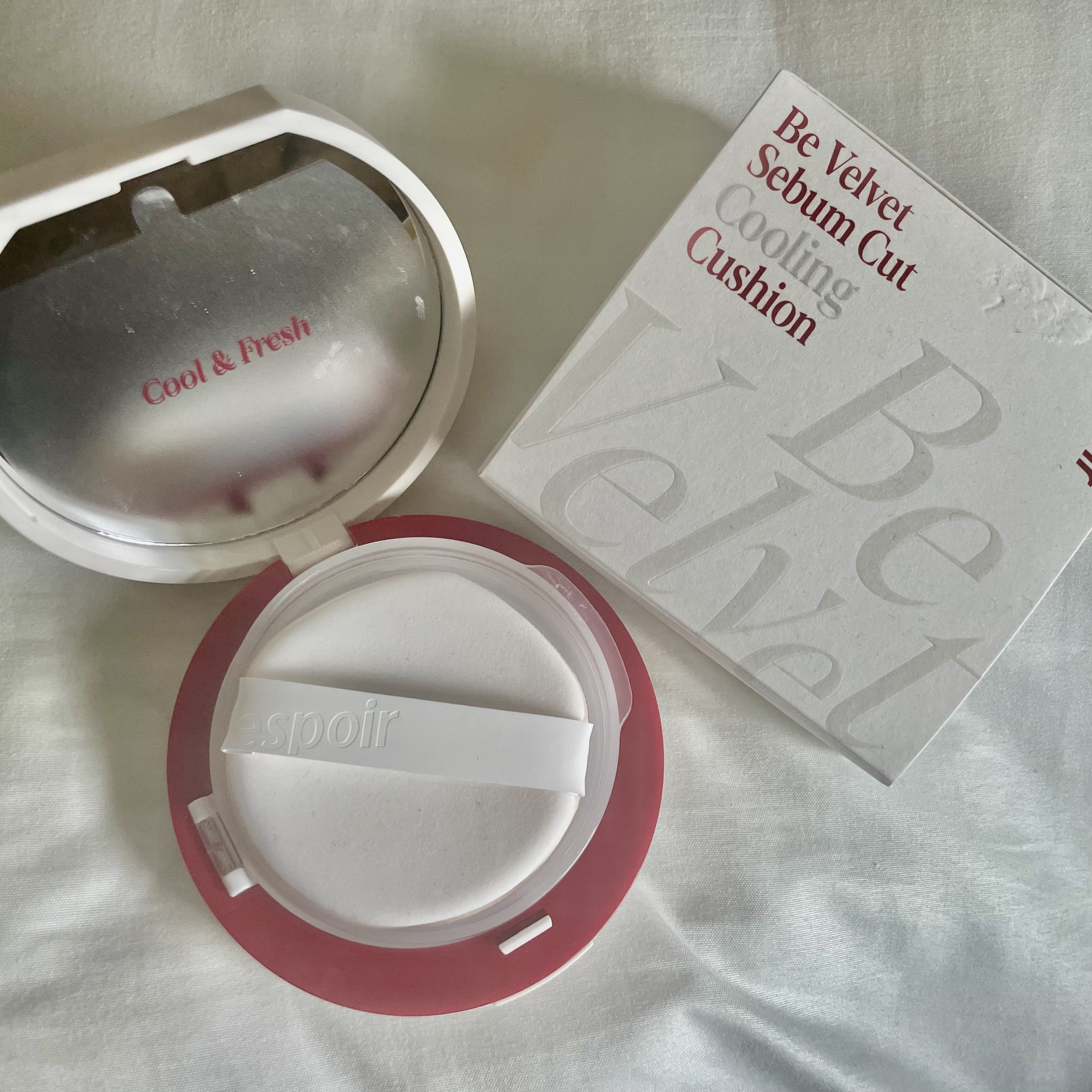 ビーベルベット セバムカットクッション/espoir/プレストパウダーを使ったクチコミ（2枚目）