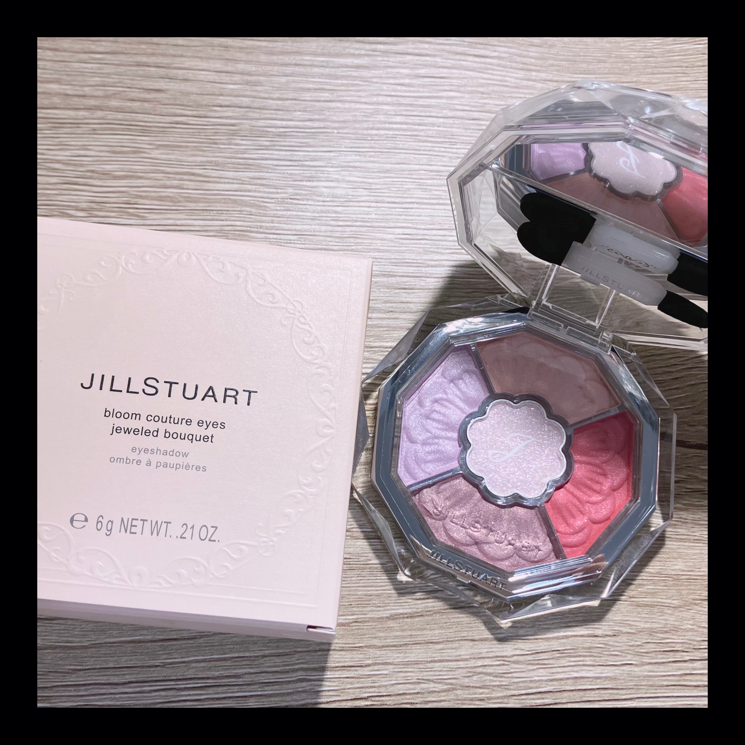ジルスチュアート ブルームクチュール アイズ　ジュエルドブーケ 14 verbena morganite/JILL STUART/アイシャドウパレットを使ったクチコミ（2枚目）