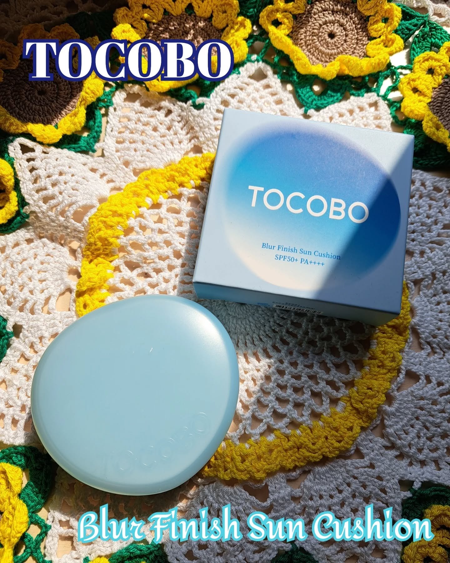 ブラーフィニッシュサンクッション/TOCOBO/日焼け止めパウダーを使ったクチコミ（1枚目）