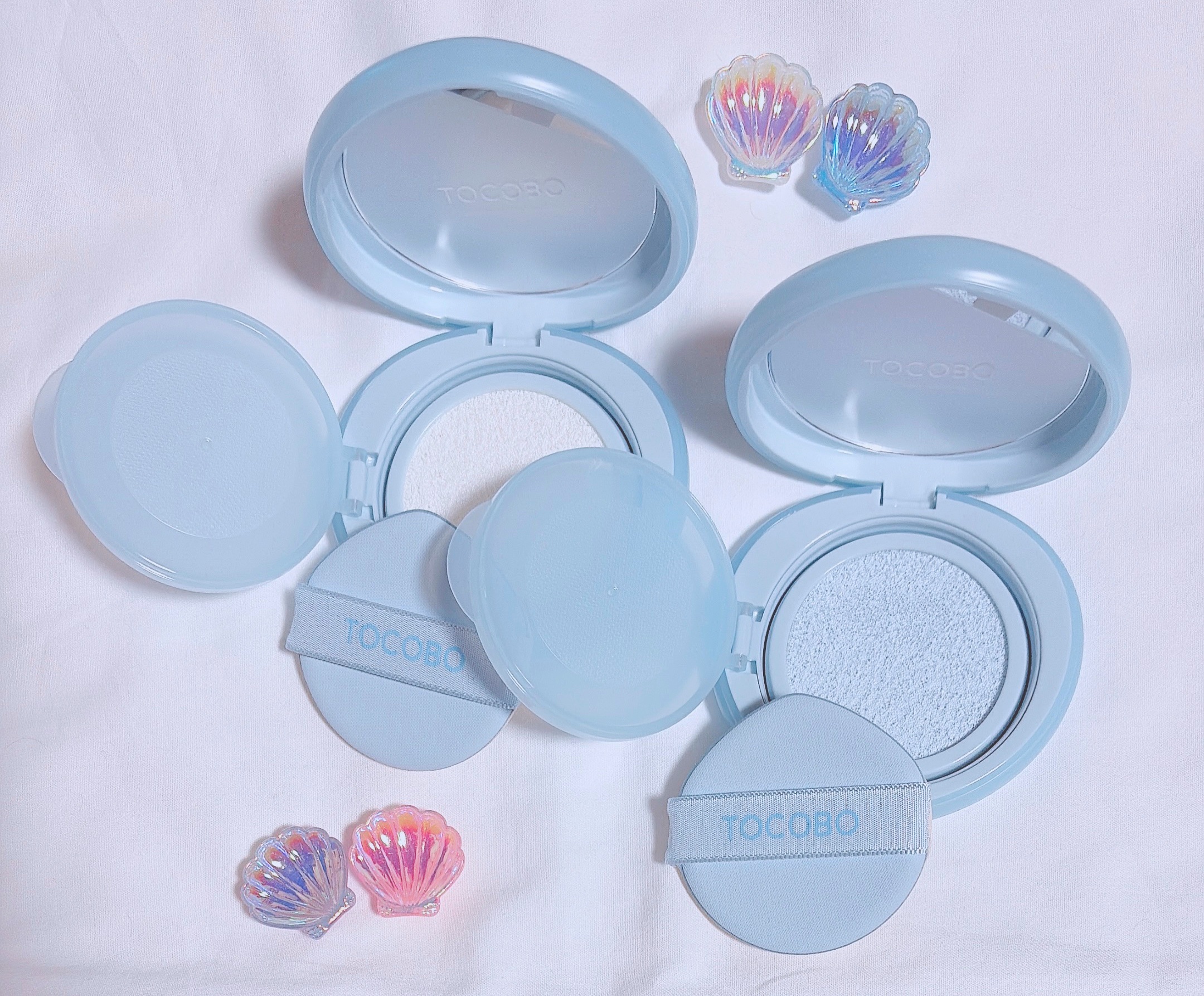 ブラーフィニッシュサンクッション/TOCOBO/日焼け止めパウダーを使ったクチコミ（2枚目）