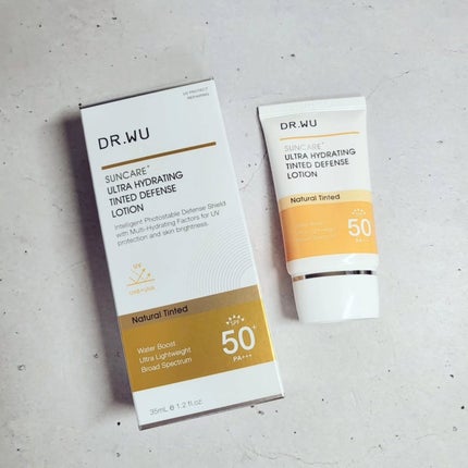 サンスクリーン+モイスト(色付き)<日焼け止め>/DR.WU/日焼け止めローションを使ったクチコミ(1枚目)