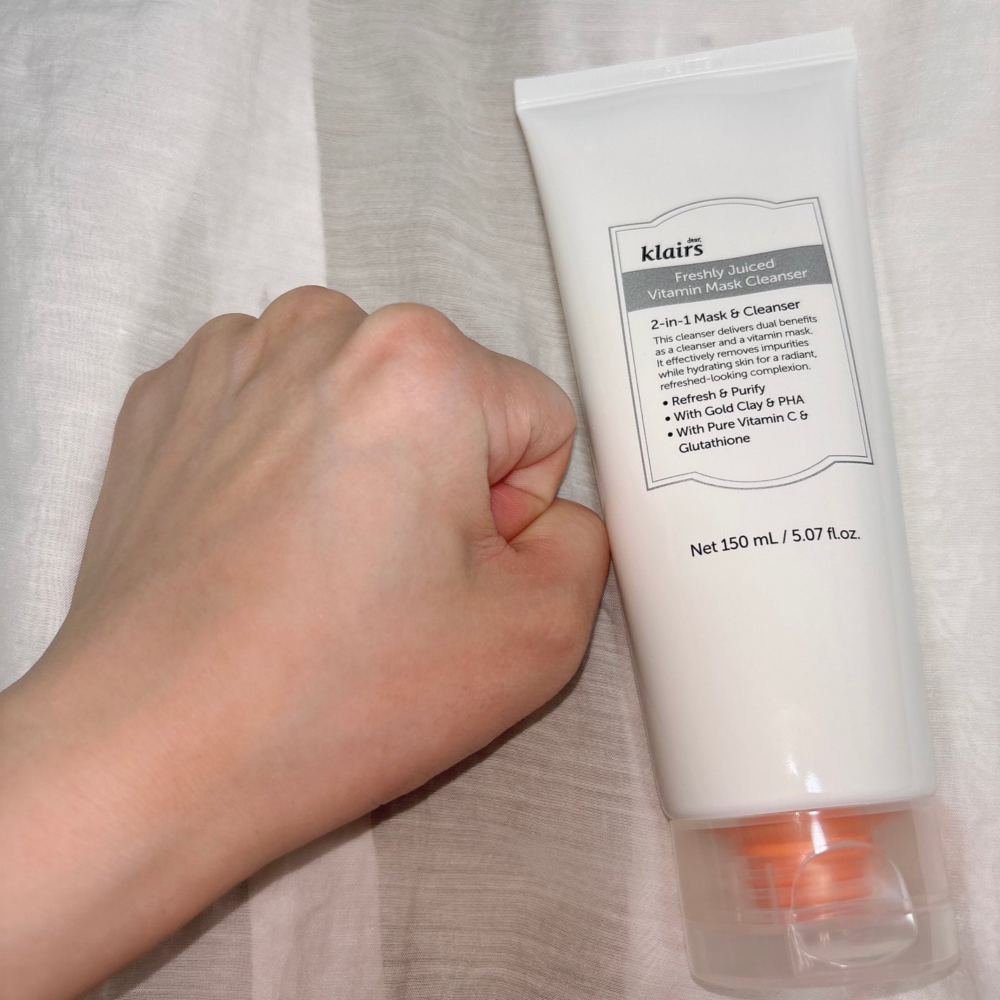 ヒアルビタグルパッククレンザー/Klairs/洗顔フォームを使ったクチコミ(5枚目)