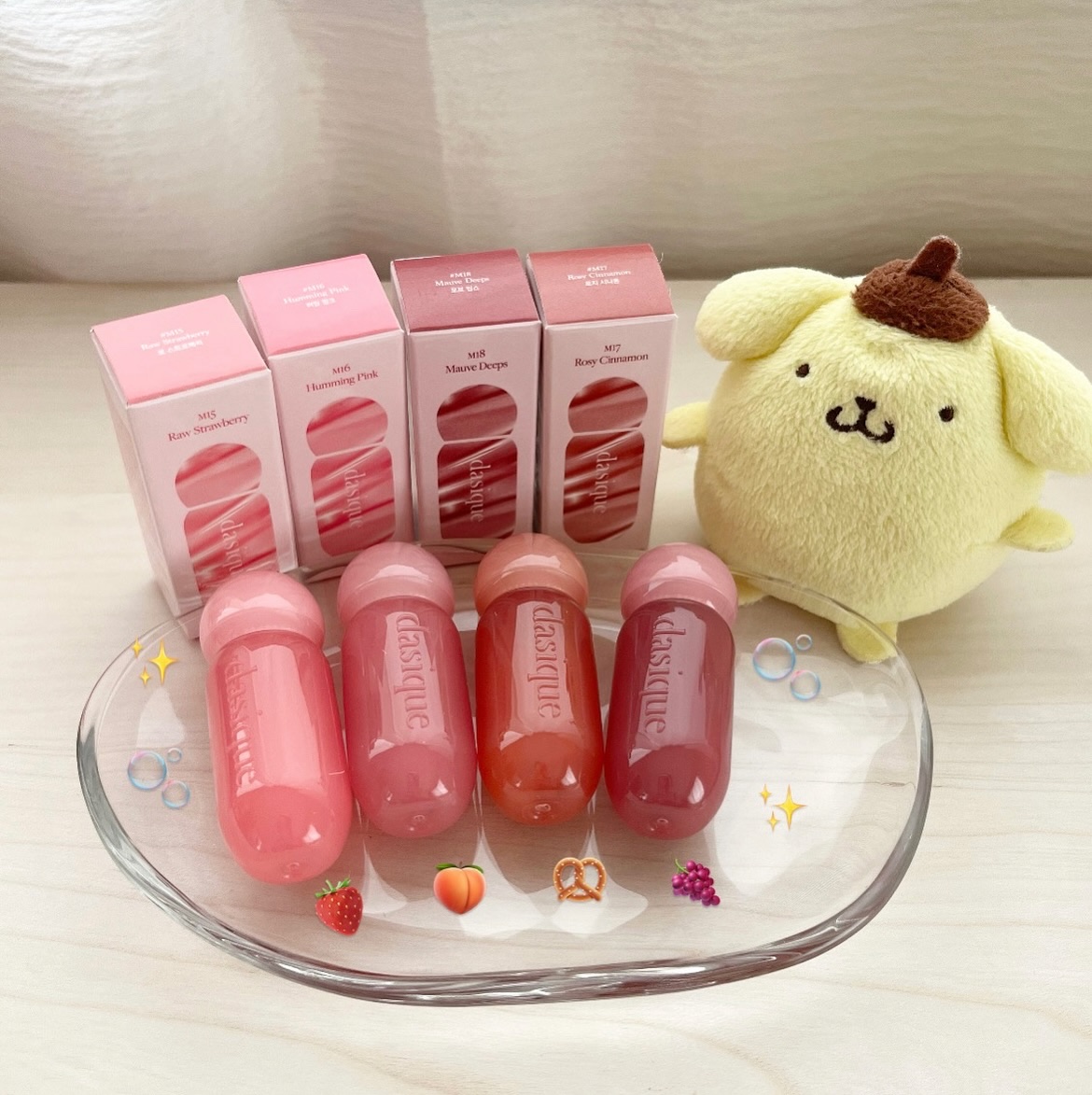 ジューシーデューイグロウティント/dasique/リップティントを使ったクチコミ（3枚目）