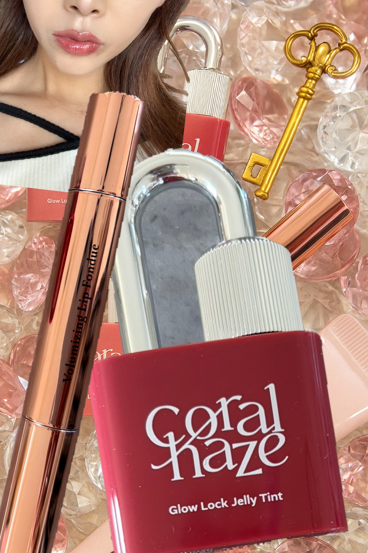 ボリューマイジングフォンデュリップ B04 ポッシュ/Coralhaze/口紅を使ったクチコミ（1枚目）