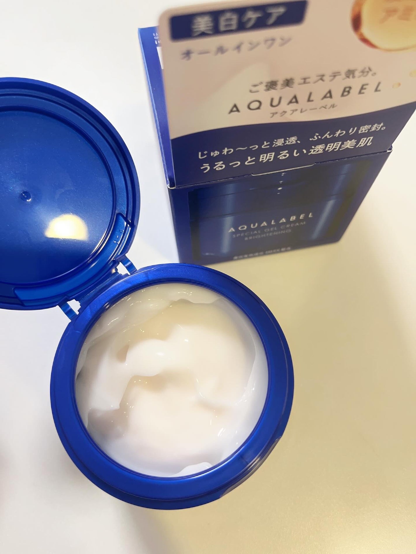 スペシャルジェルクリーム EX (ブライトニング) /アクアレーベル/オールインワン化粧品を使ったクチコミ(2枚目)