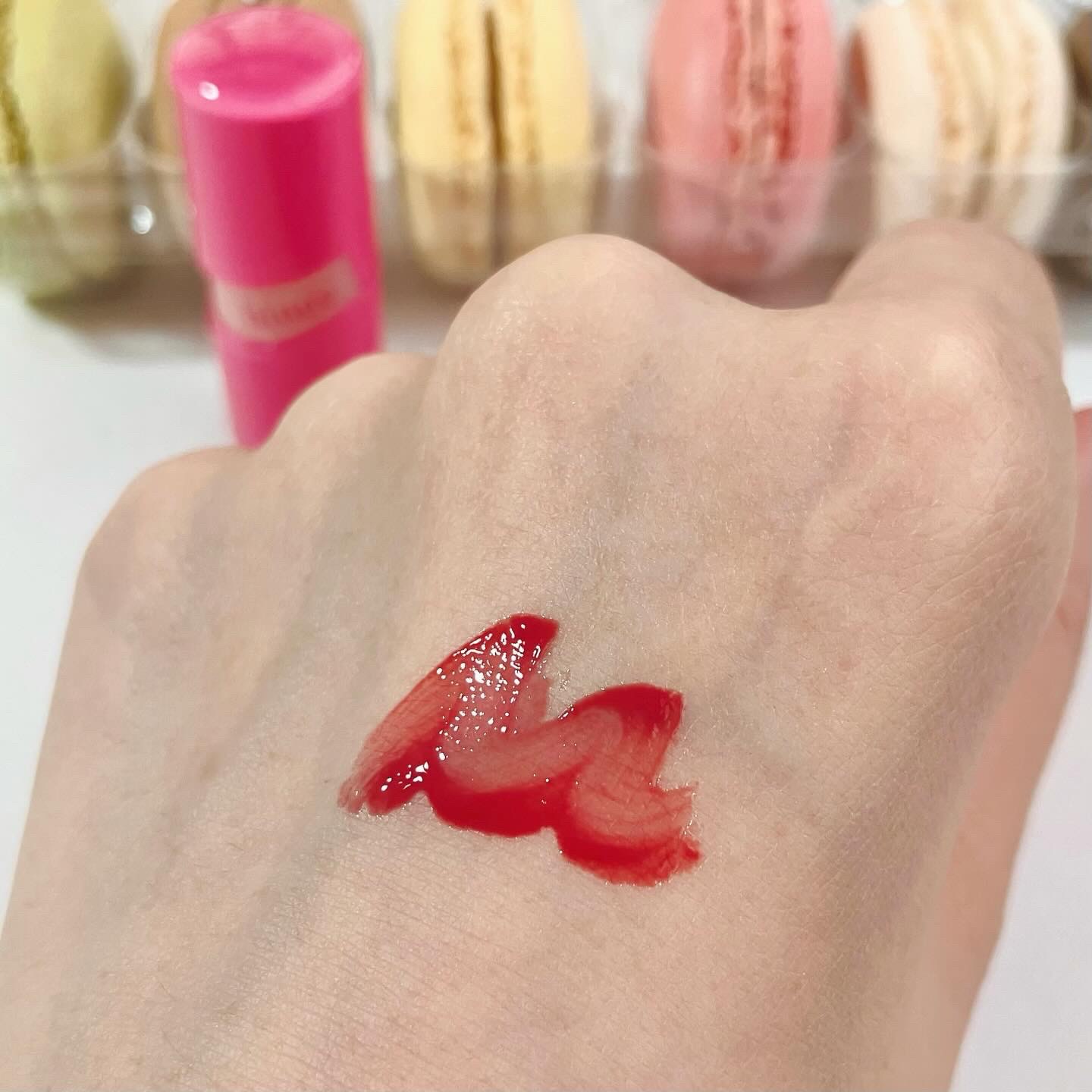 ロウグロウジェルティント R022 ロウ・カレント（ミニ）/hince/リップティントを使ったクチコミ（3枚目）