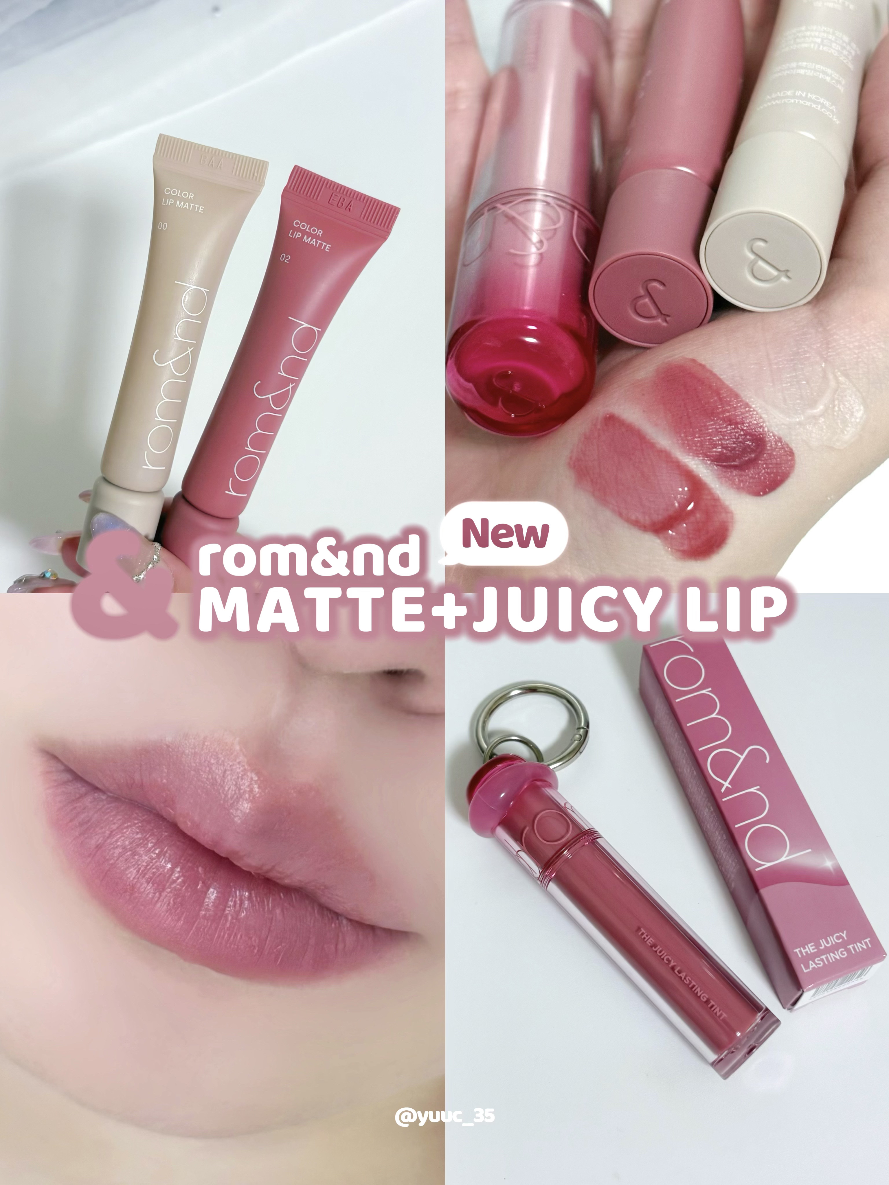 カラーリップマット/rom&nd/口紅を使ったクチコミ（1枚目）