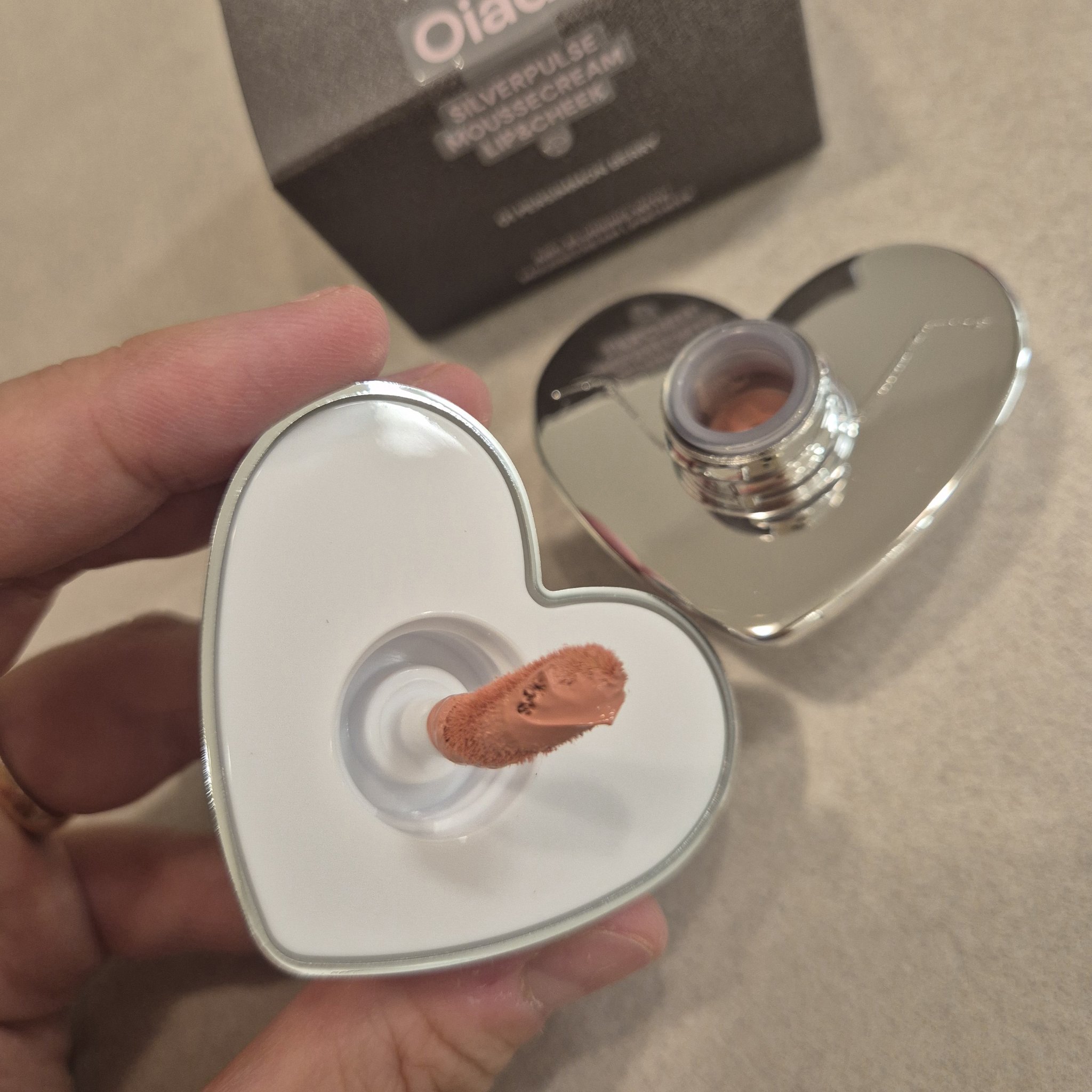 シルバーパース ムースクリーム リップ＆チーク/oiad/ジェル・クリームチークを使ったクチコミ（2枚目）