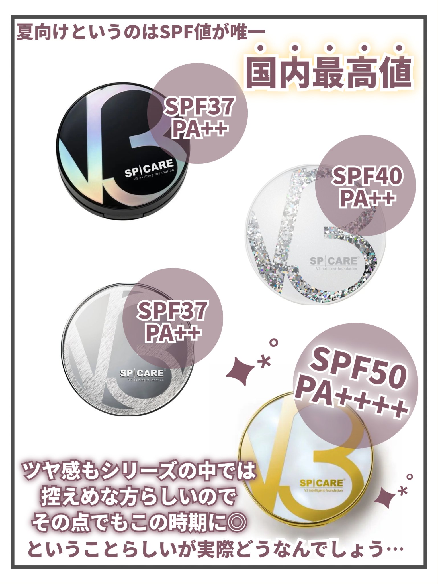 V3 エキサイティングファンデーション/SPICARE/クッションファンデーションを使ったクチコミ（3枚目）