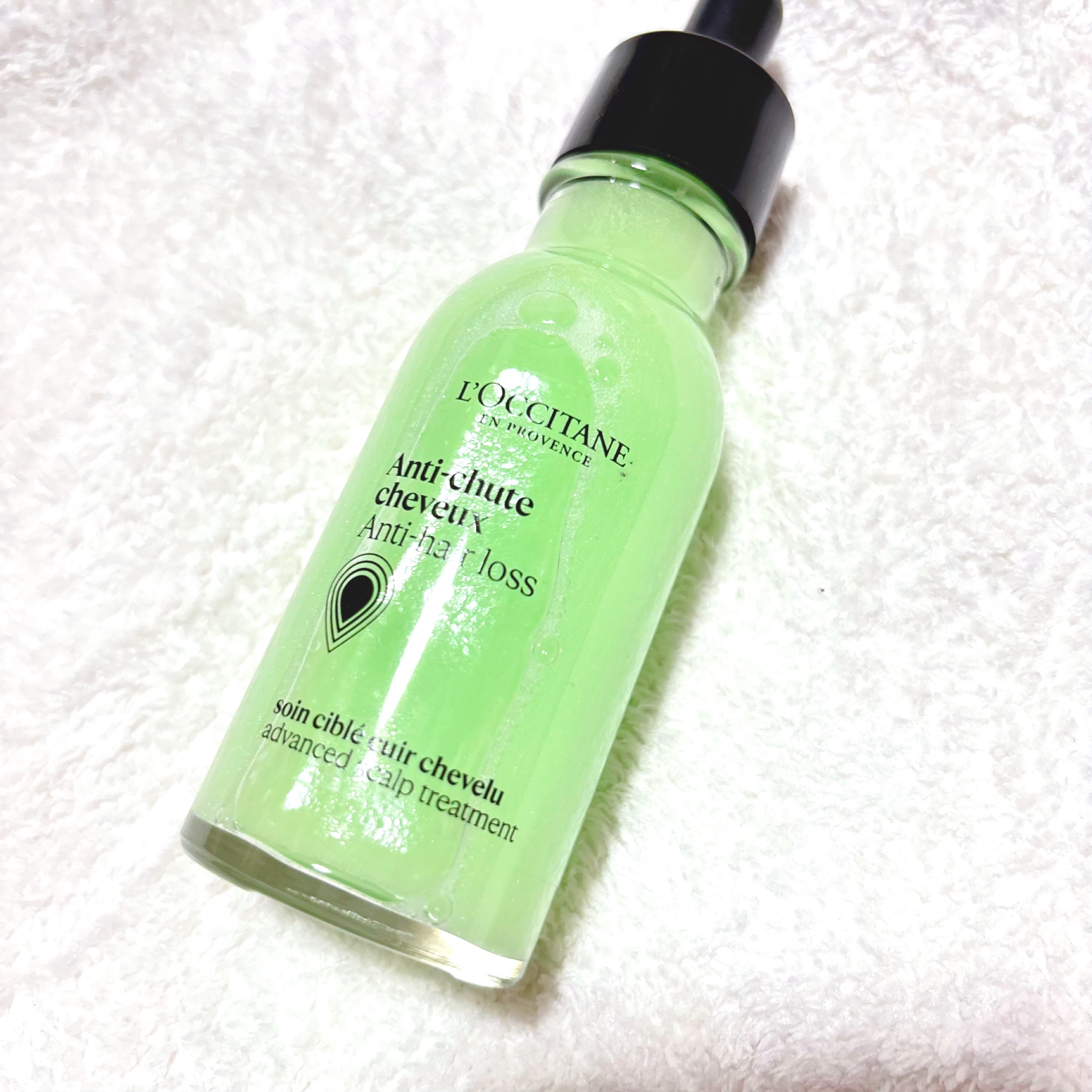 薬用 メディカル アンチヘアロスセラム/L&#39;OCCITANE/頭皮ローションを使ったクチコミ（3枚目）