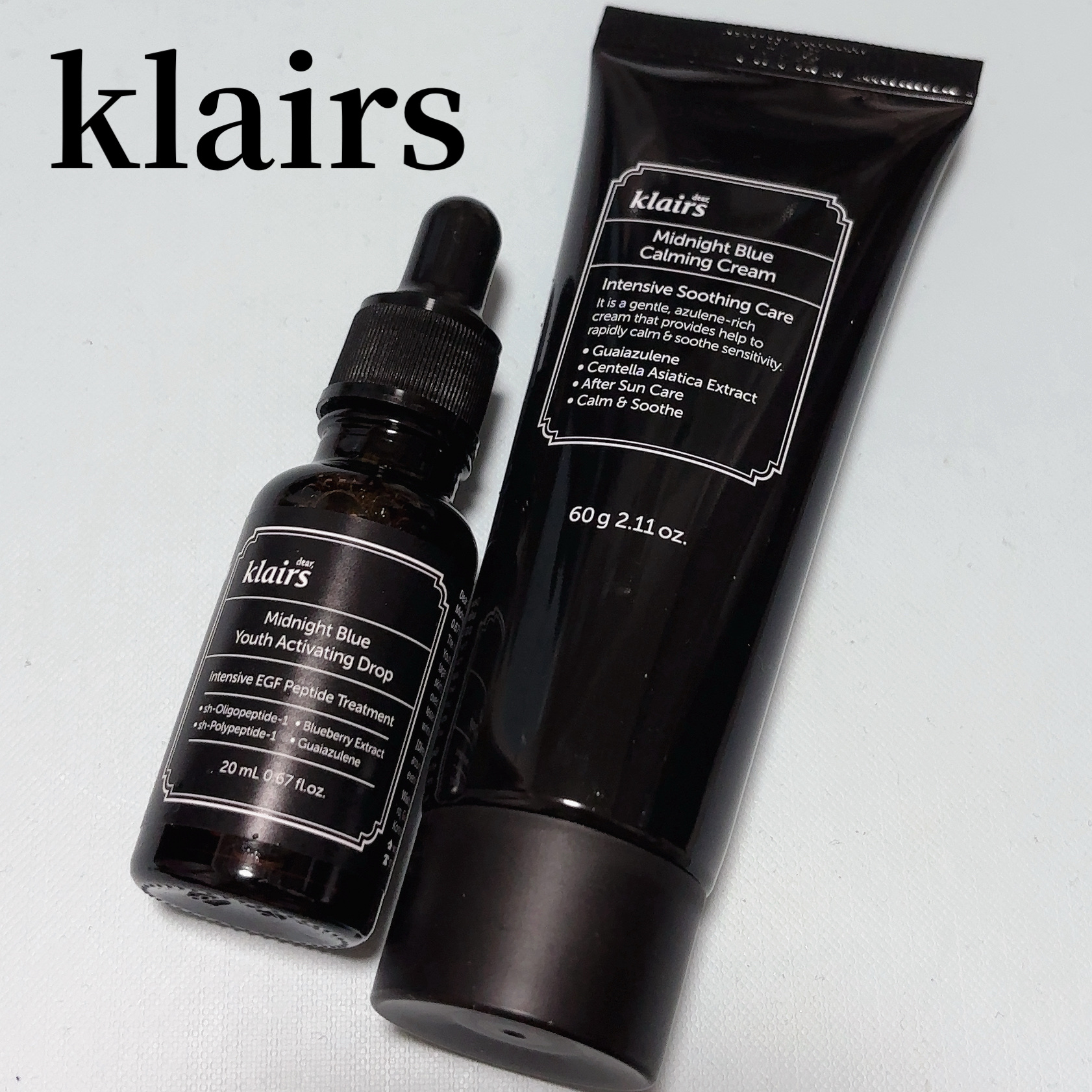 ミッドナイトブルーカーミングクリーム/Klairs/フェイスクリームを使ったクチコミ（1枚目）