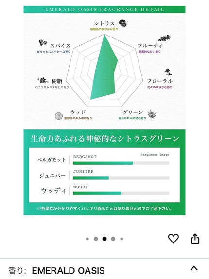 Nile エメラルドオアシス/NILE/香水(レディース)を使ったクチコミ(3枚目)