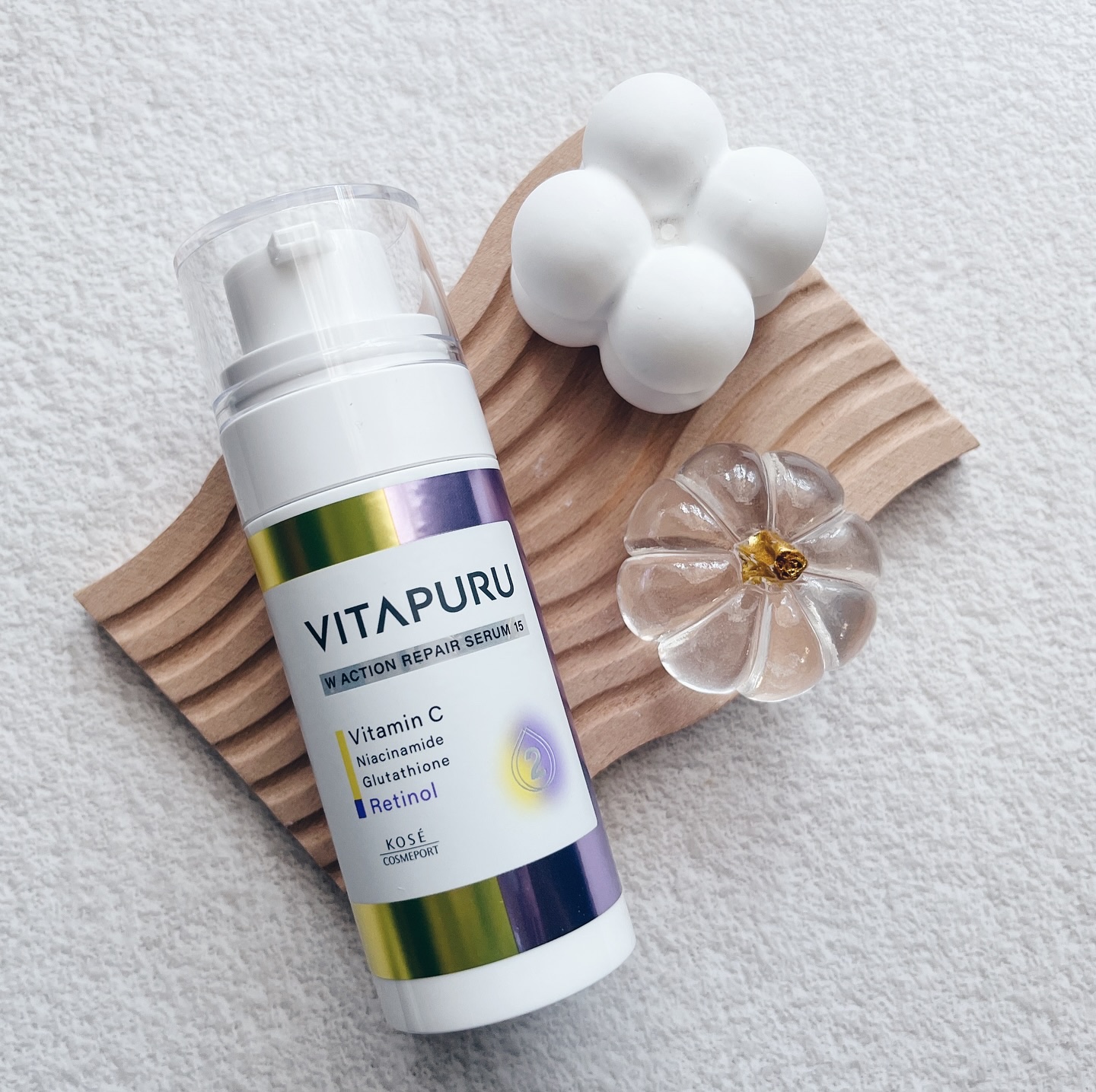 ビタプル ダブルアクション リペアセラム 15/VITAPURU/美容液を使ったクチコミ（1枚目）