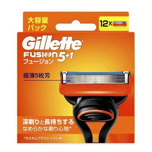 ジレット フュージョン　マニュアル 替刃 12個入