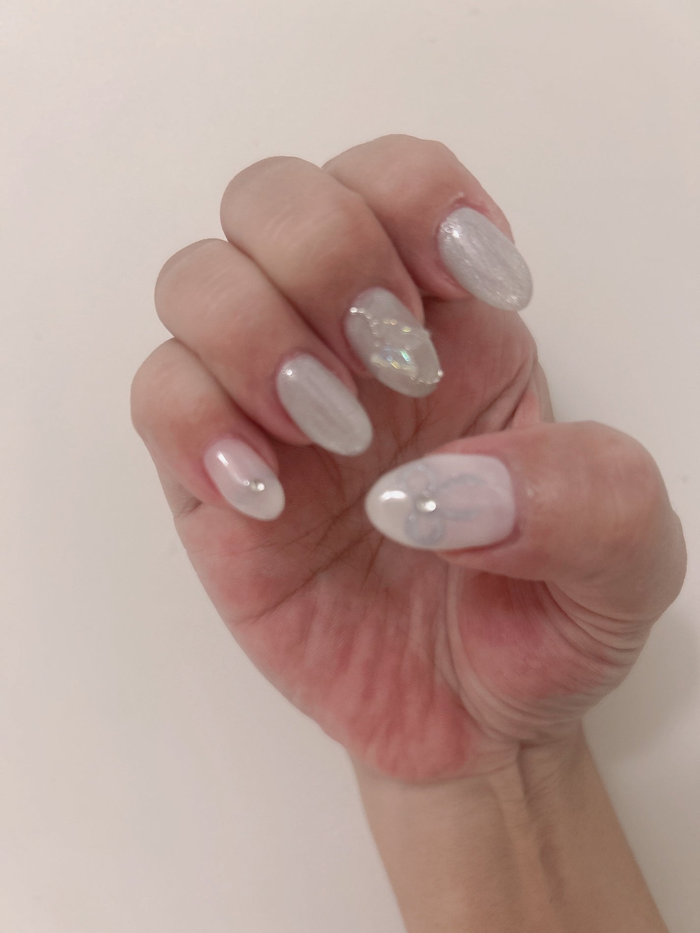 nao@フォロバ100 on LIPS 「夏っぽいデザインと思って水色デザインにしたけど実際に塗ってみる..」(2枚目)