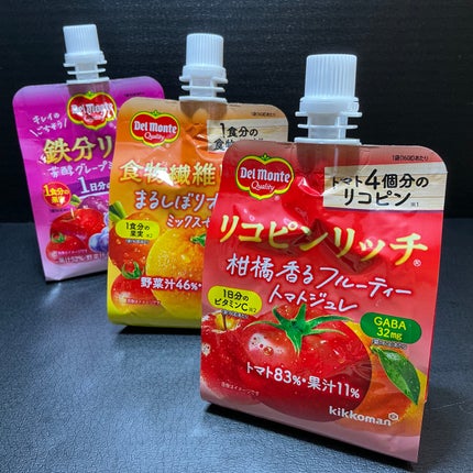 リコピンリッチフルーティトマトゼリー/デルモンテ/ゼリー飲料を使ったクチコミ(1枚目)