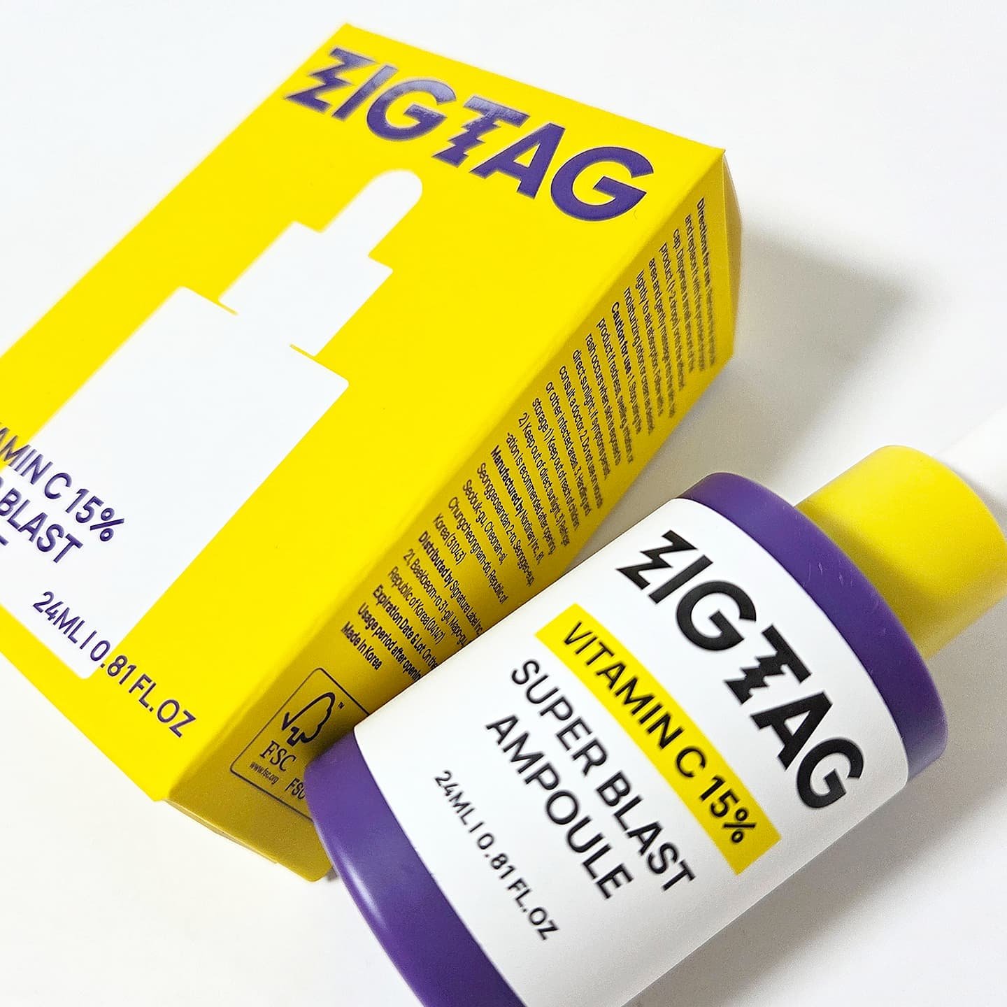 ビタミンC15%スーパーブラストアンプル/ZIGTAG/美容液を使ったクチコミ（2枚目）