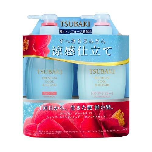 TSUBAKI プレミアムクール&リペア シャンプー&コンディショナーポンプペアセット TSUBAKI