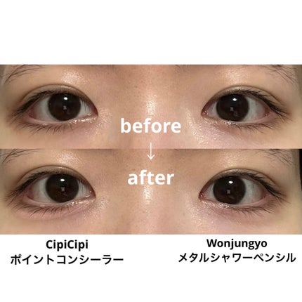 ウォンジョンヨ メタルシャワーペンシル/Wonjungyo/スティックアイシャドウを使ったクチコミ(3枚目)