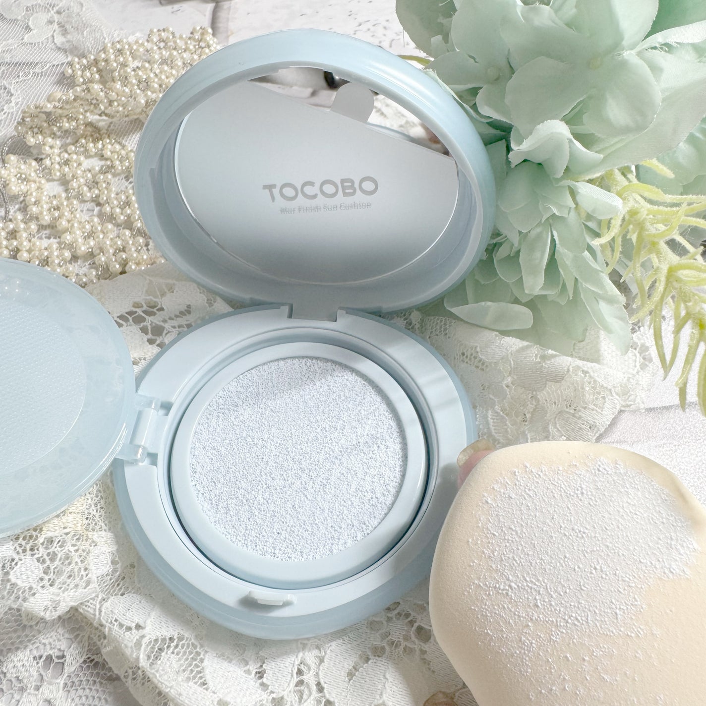 ブラーフィニッシュサンクッション/TOCOBO/日焼け止めパウダーを使ったクチコミ(9枚目)