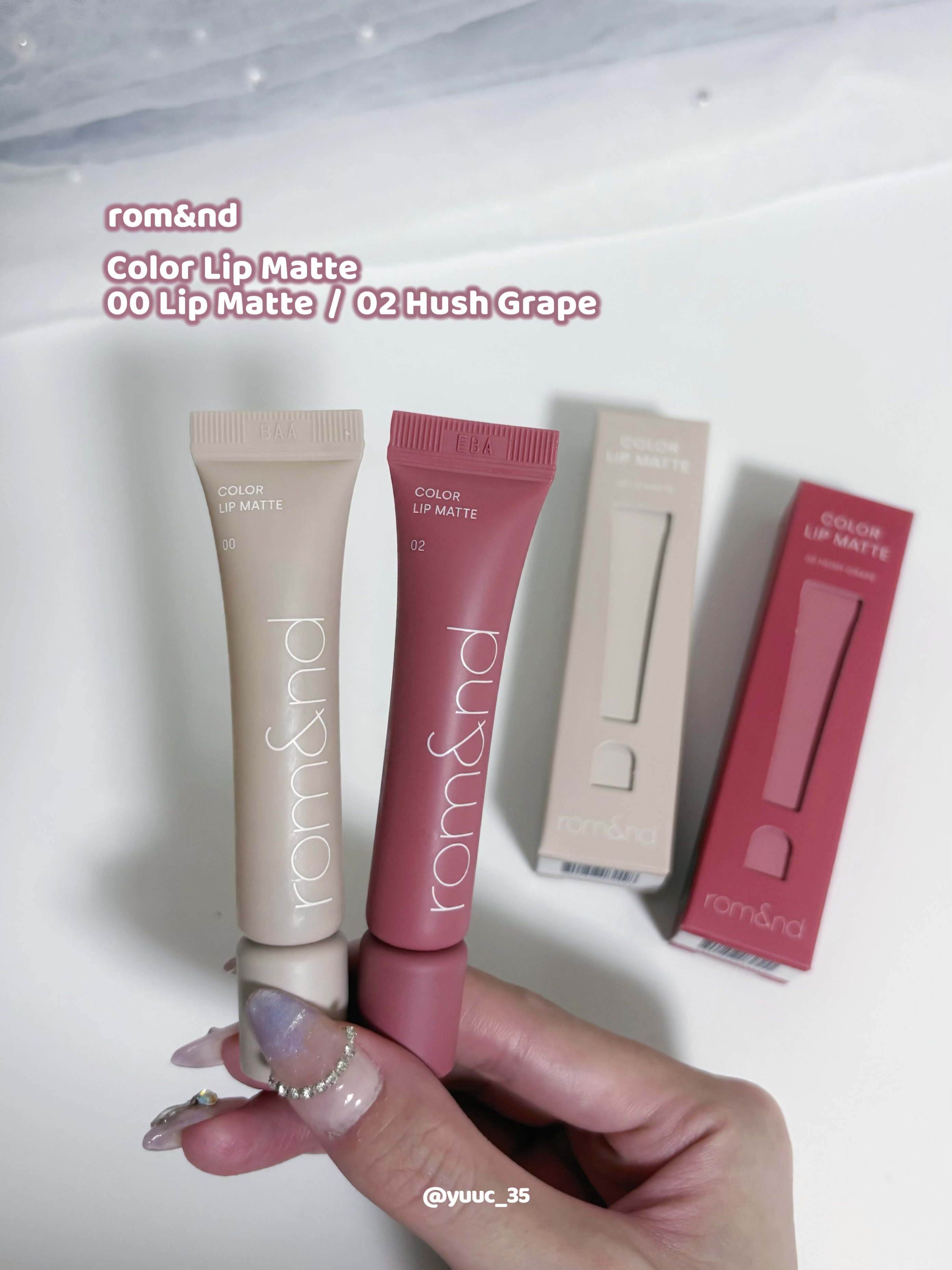 カラーリップマット/rom&nd/口紅を使ったクチコミ（2枚目）