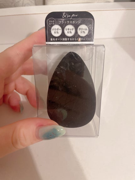 &be ブラックスポンジ/&be/パフ・スポンジを使ったクチコミ(1枚目)