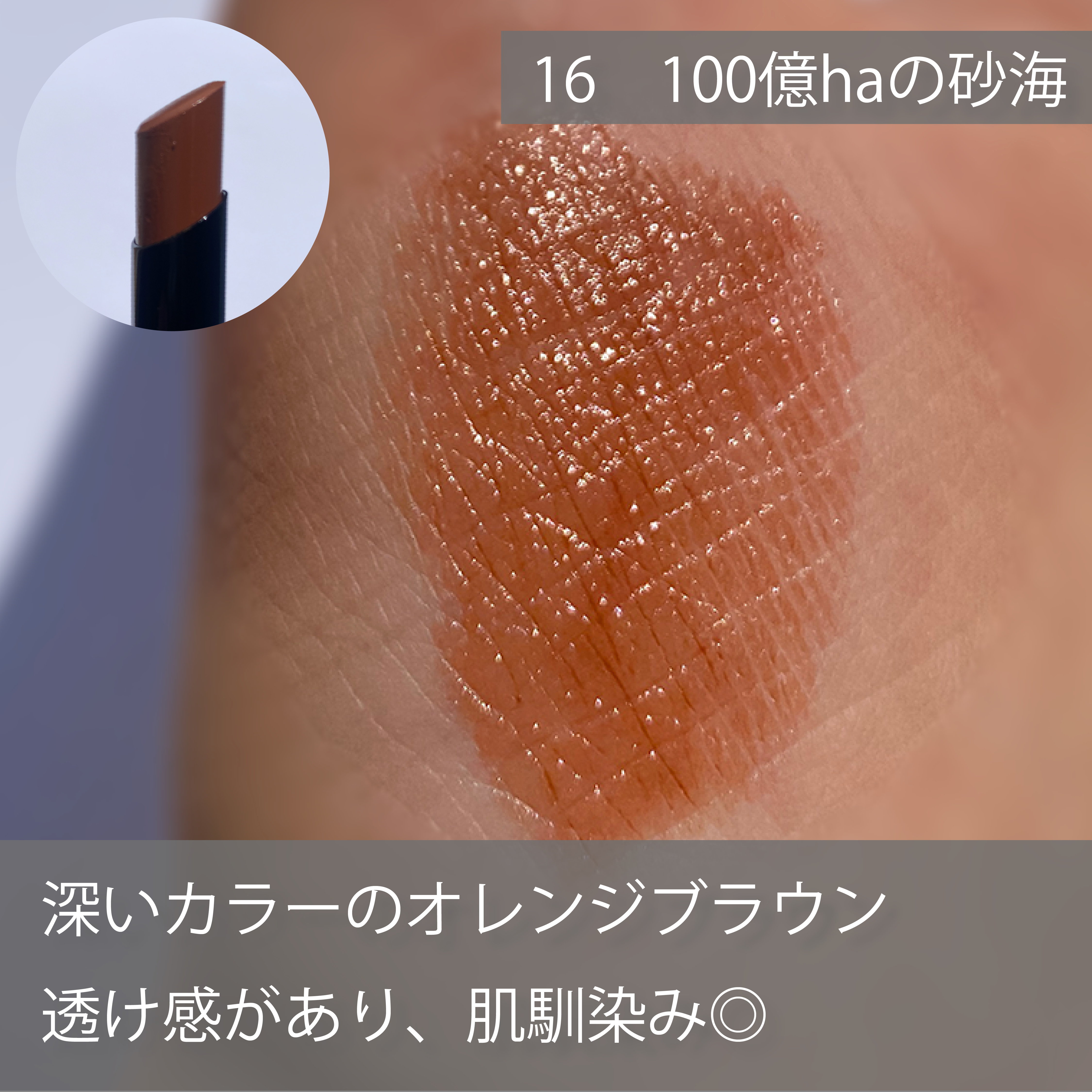 ケイト リップモンスター 16 100億haの砂海/KATE/口紅を使ったクチコミ（2枚目）