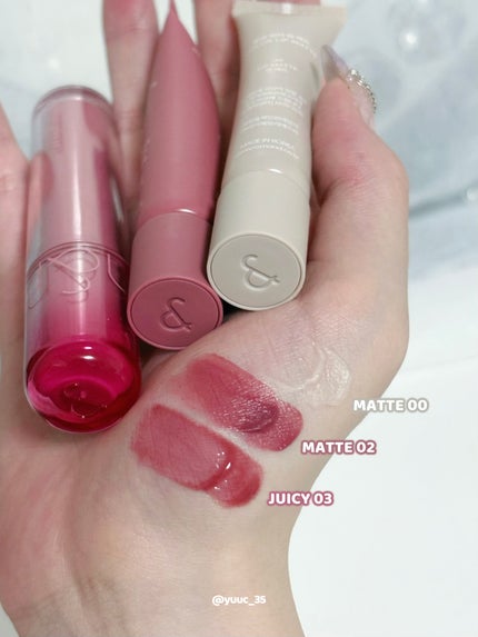 ザ ジューシーラスティングティント/rom&nd/リップティントを使ったクチコミ(4枚目)