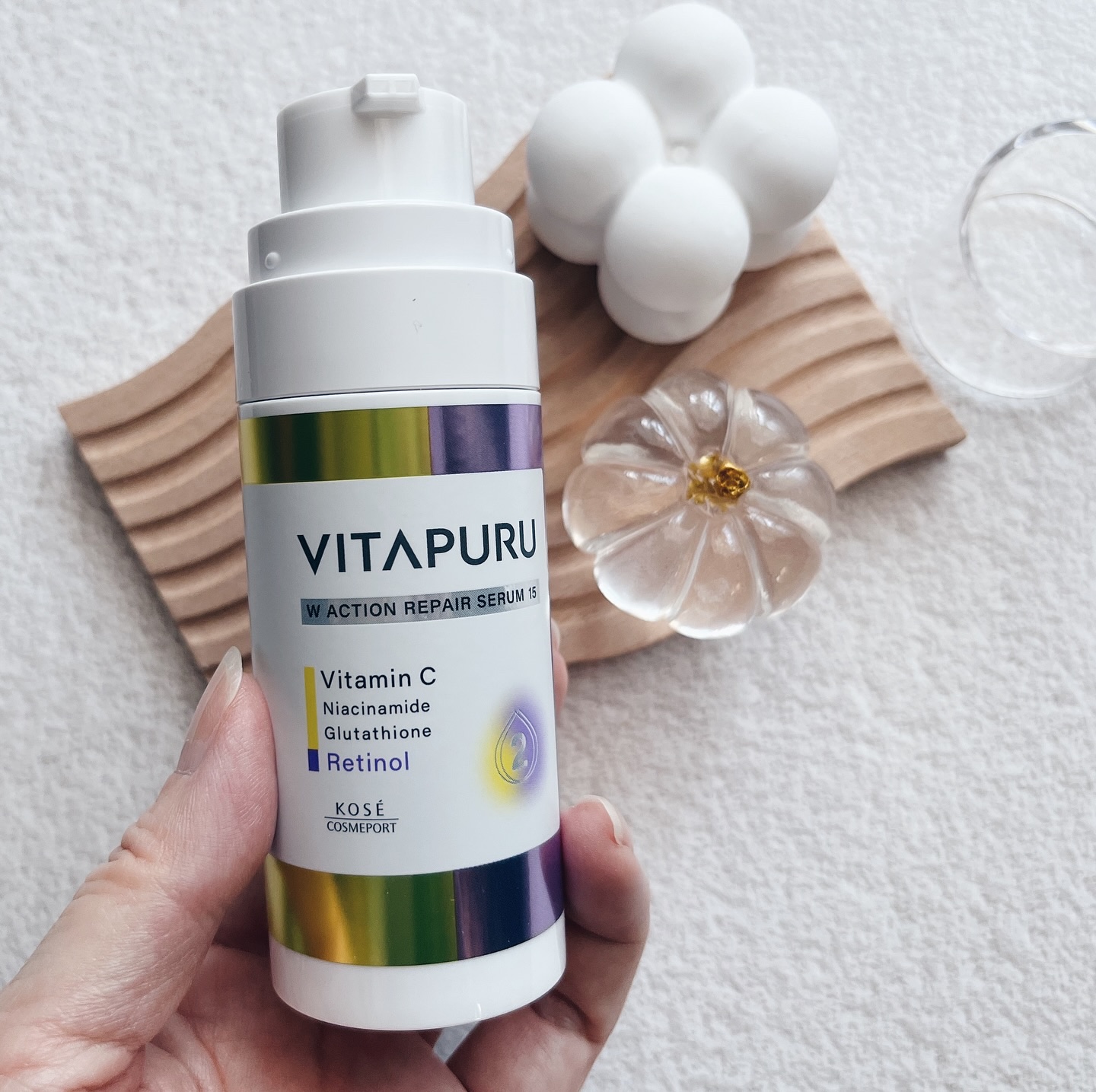 ビタプル ダブルアクション リペアセラム 15/VITAPURU/美容液を使ったクチコミ（2枚目）