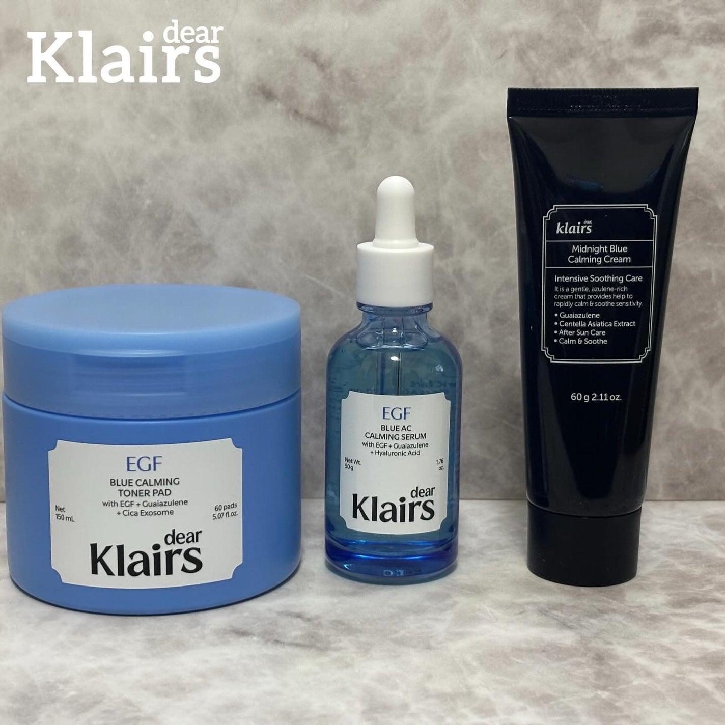 ミッドナイトブルーカーミングクリーム/Klairs/フェイスクリームを使ったクチコミ(1枚目)