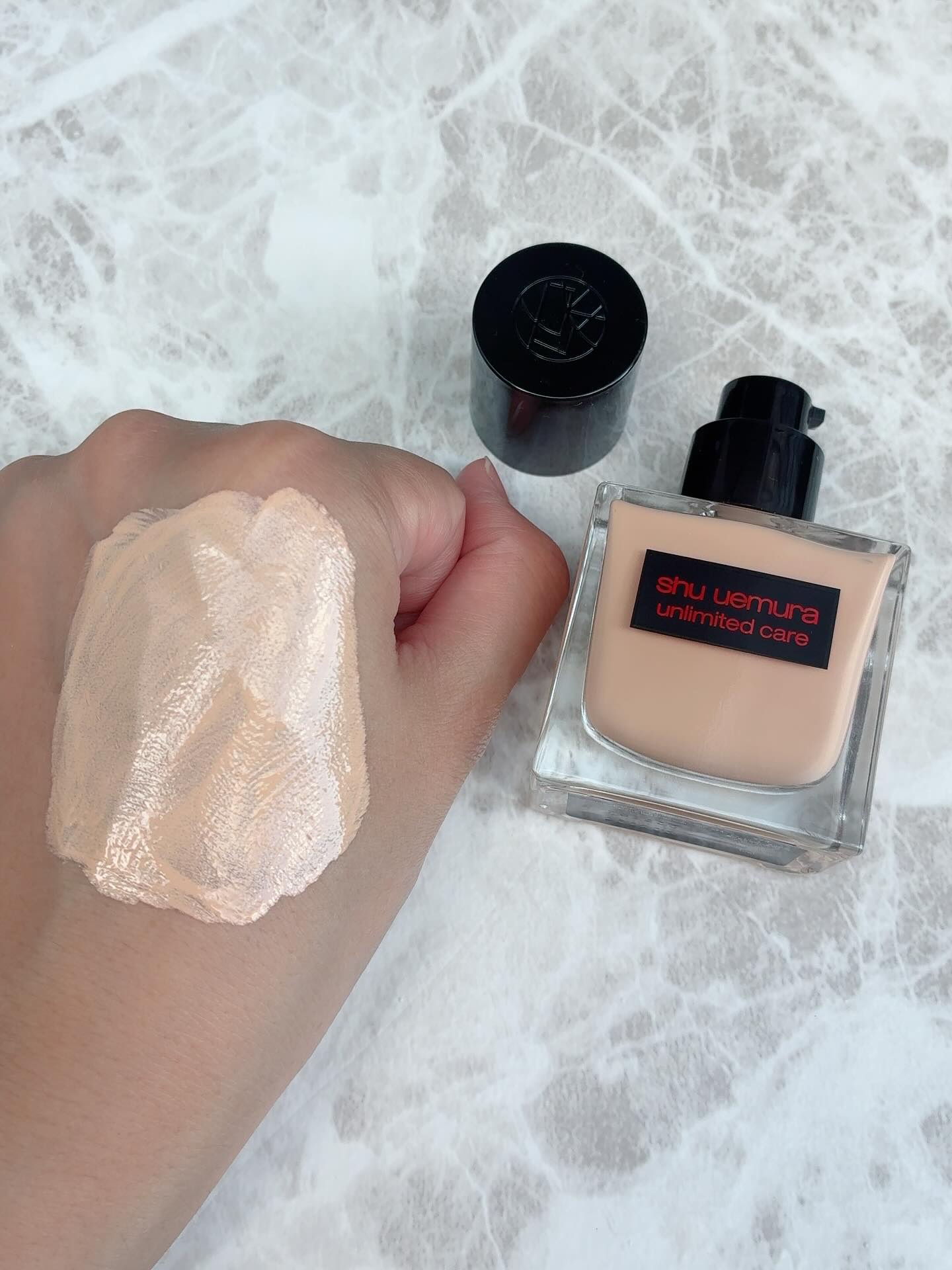 アンリミテッド ケア ツヤ セラム ファンデーション/shu uemura/リキッドファンデーションを使ったクチコミ（3枚目）