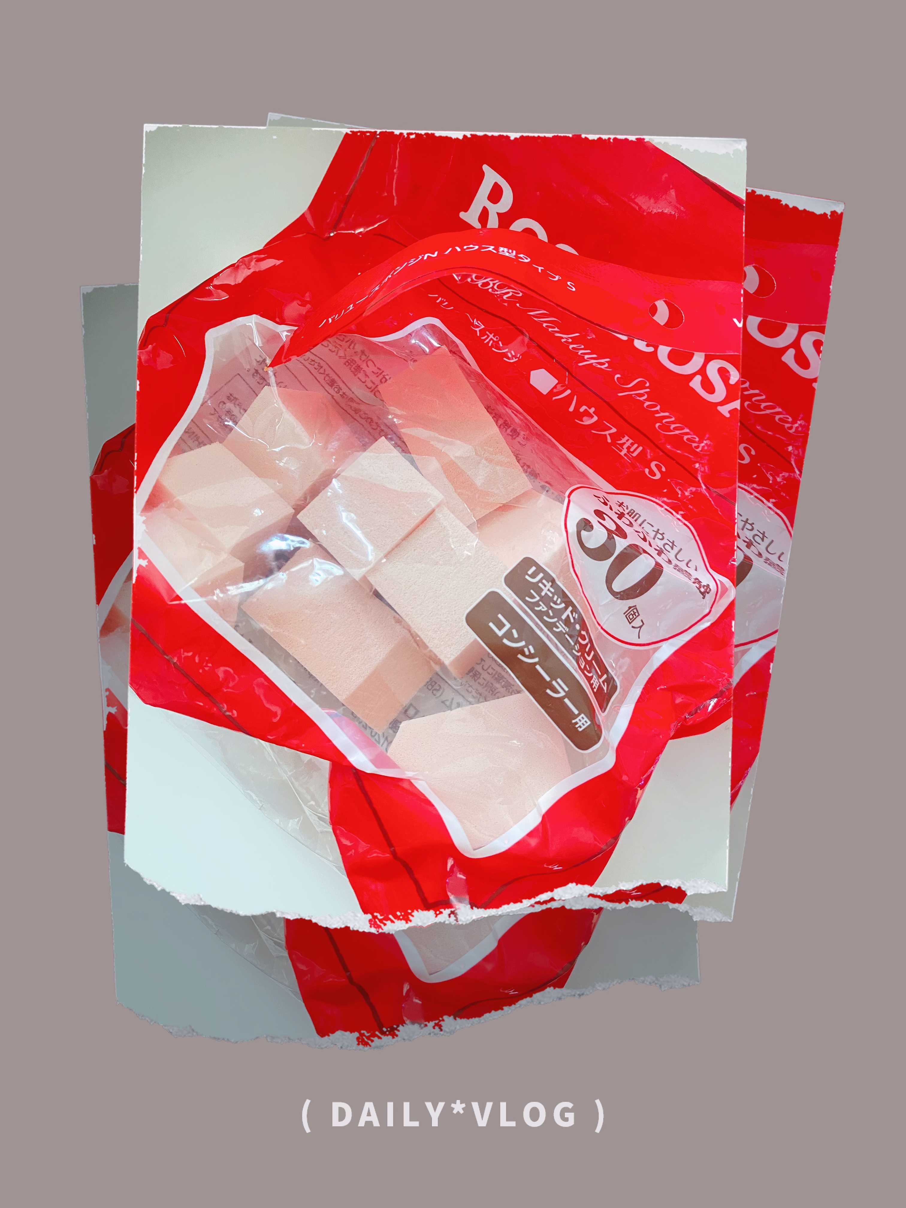 バリュースポンジN ウェッジ型タイプ 30P/ロージーローザ/パフ・スポンジを使ったクチコミ（1枚目）