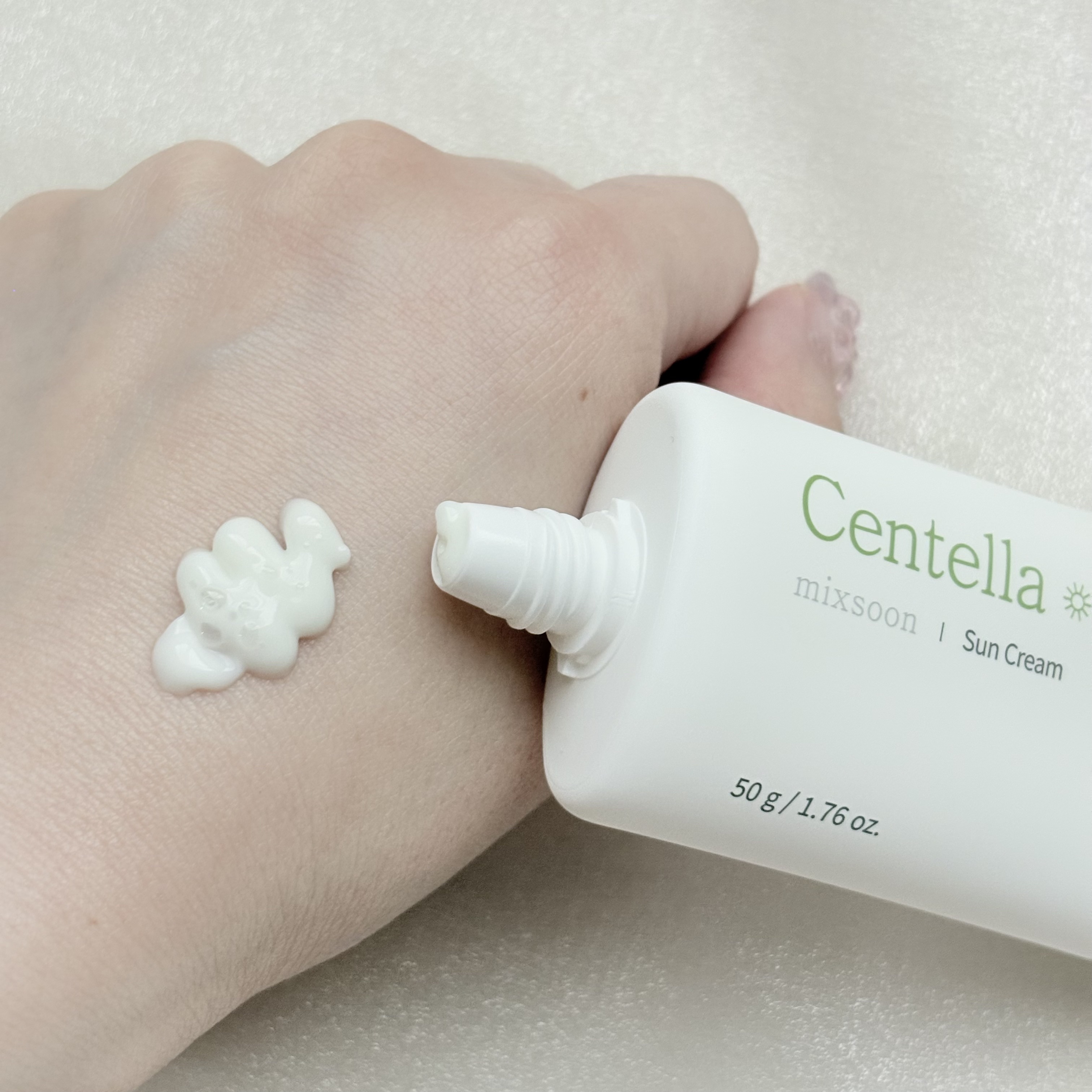 ツボクサ サンクリーム/mixsoon/日焼け止めクリームを使ったクチコミ（2枚目）