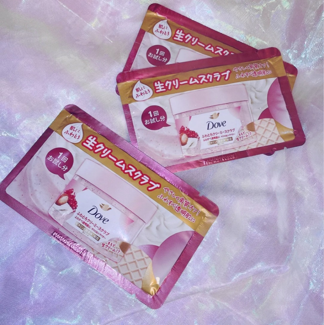 ダヴ ふわとろクリーミースクラブ ザクロ＆シアバター/ダヴ/ボディスクラブを使ったクチコミ（1枚目）