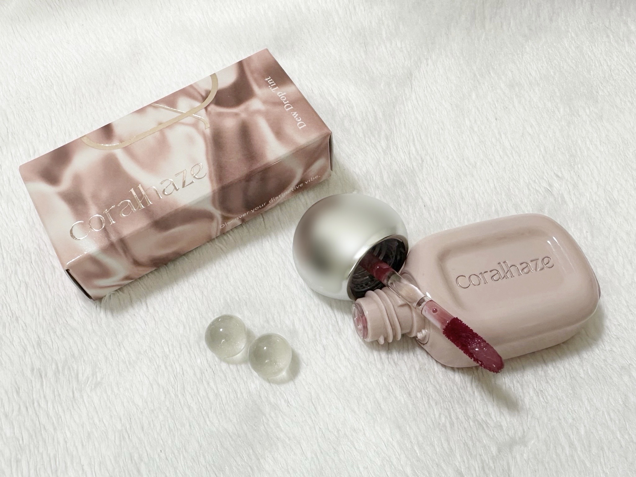 デュー ドロップ ティント/Coralhaze/リップティントを使ったクチコミ（2枚目）