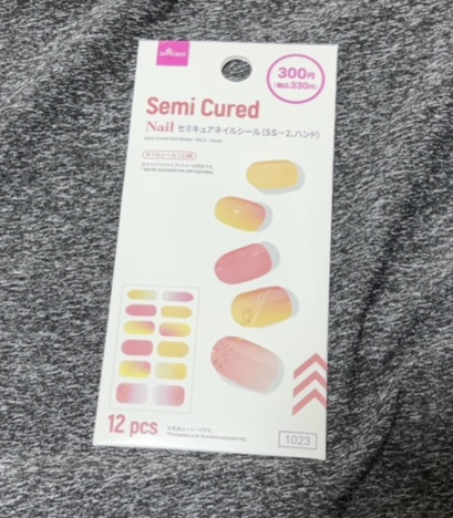 セミキュアネイルシール ハンド/DAISO/ネイルシールを使ったクチコミ（1枚目）