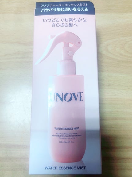 アノブ ウォーターエッセンスミスト/UNOVE/プレスタイリング・寝ぐせ直しを使ったクチコミ(1枚目)