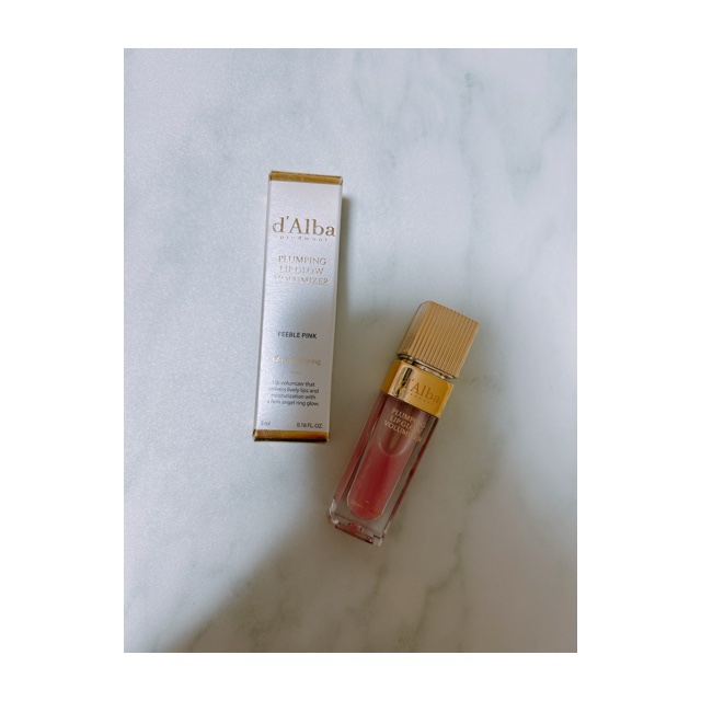 プランピングリップグロウムードボリューマイザー 01 フィーブルピンク(Feeble Pink)/ダルバ/リップグロスを使ったクチコミ（1枚目）