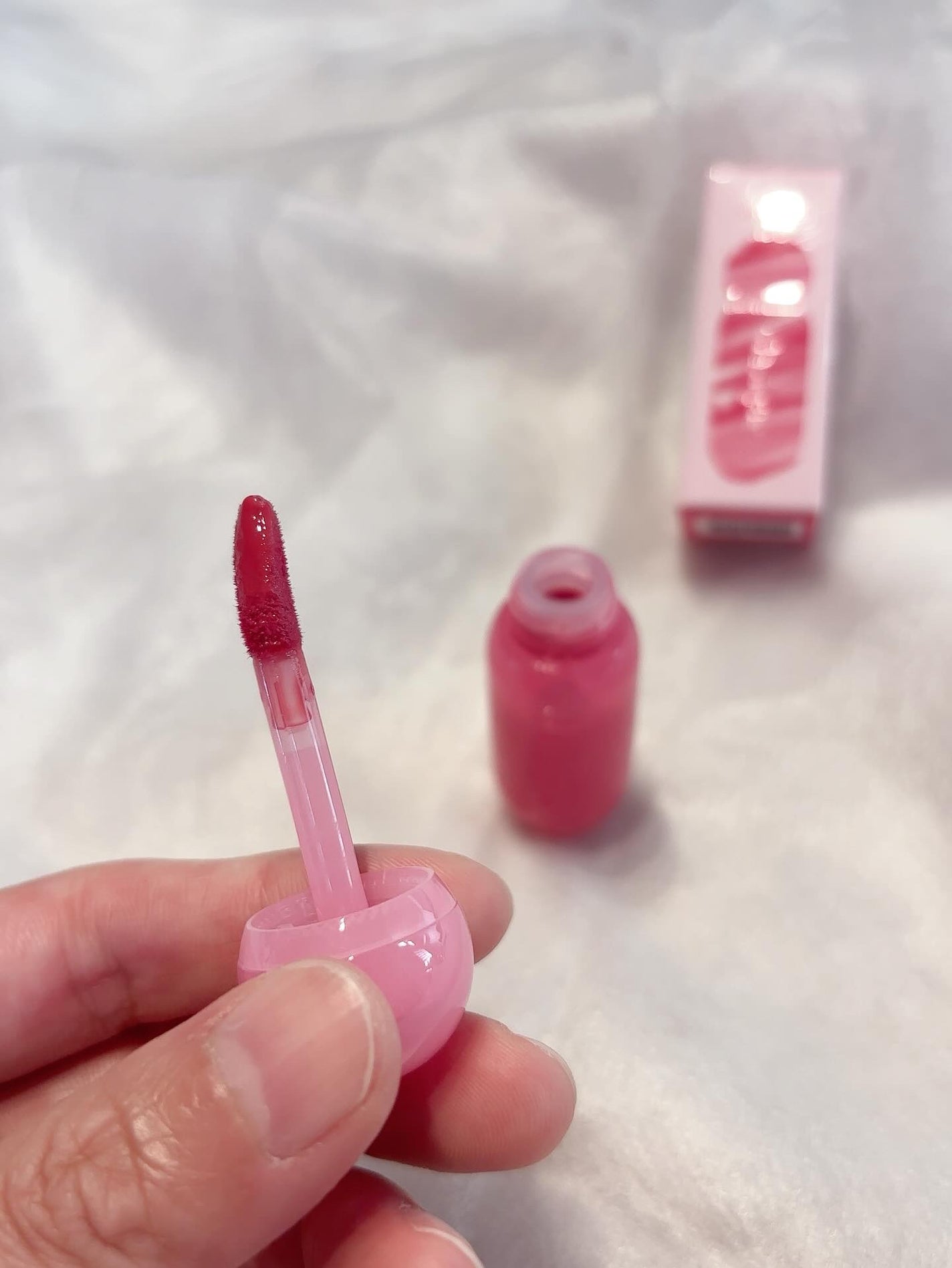 ジューシーデューイグロウティント/dasique/リップティントを使ったクチコミ(5枚目)