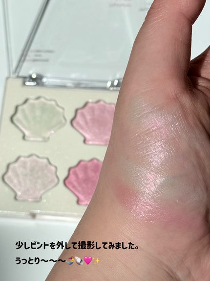 シャイングロイハイライターパレット/dasique/クリームハイライトを使ったクチコミ(7枚目)