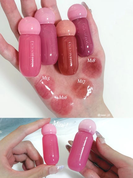 ジューシーデューイグロウティント/dasique/リップティントを使ったクチコミ(4枚目)