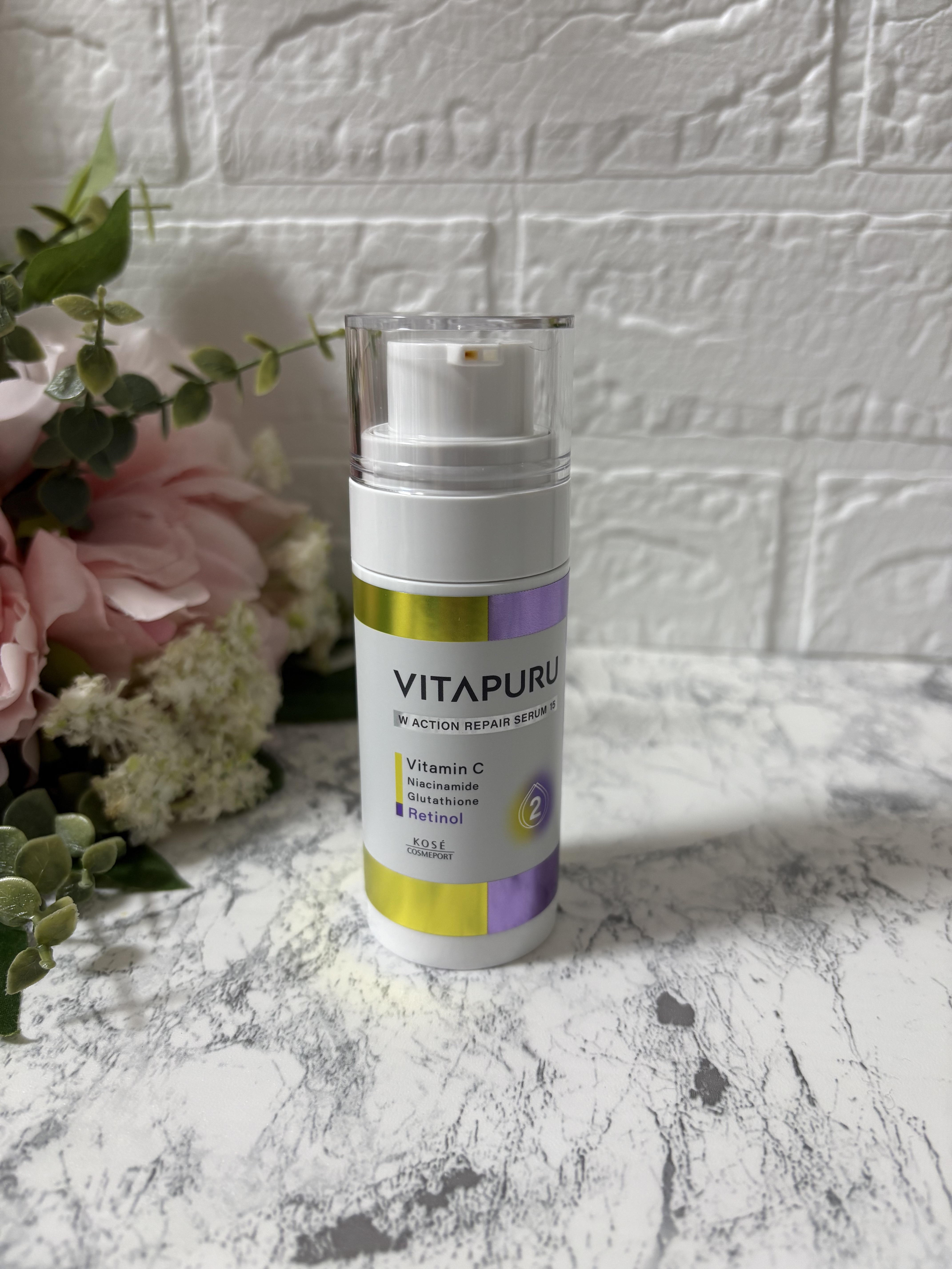 ビタプル ダブルアクション リペアセラム 15/VITAPURU/美容液を使ったクチコミ（1枚目）