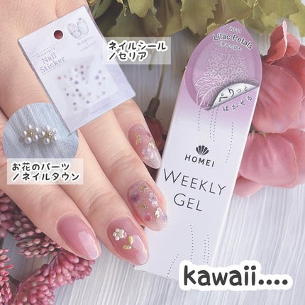 HOMEI ウィークリージェル/HOMEI/ジェルネイルを使ったクチコミ(8枚目)