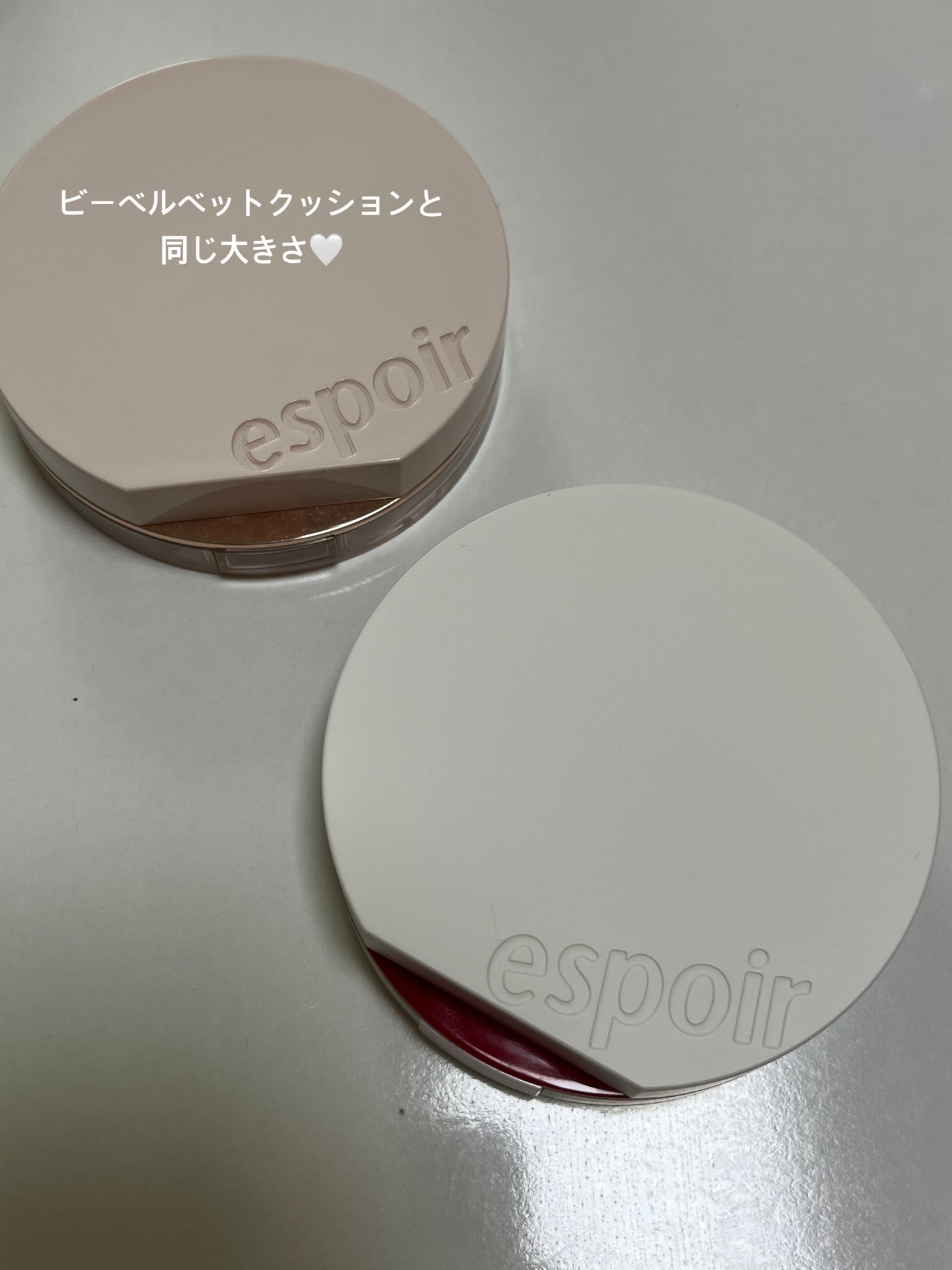 ビーベルベット セバムカットクッション/espoir/プレストパウダーを使ったクチコミ(2枚目)