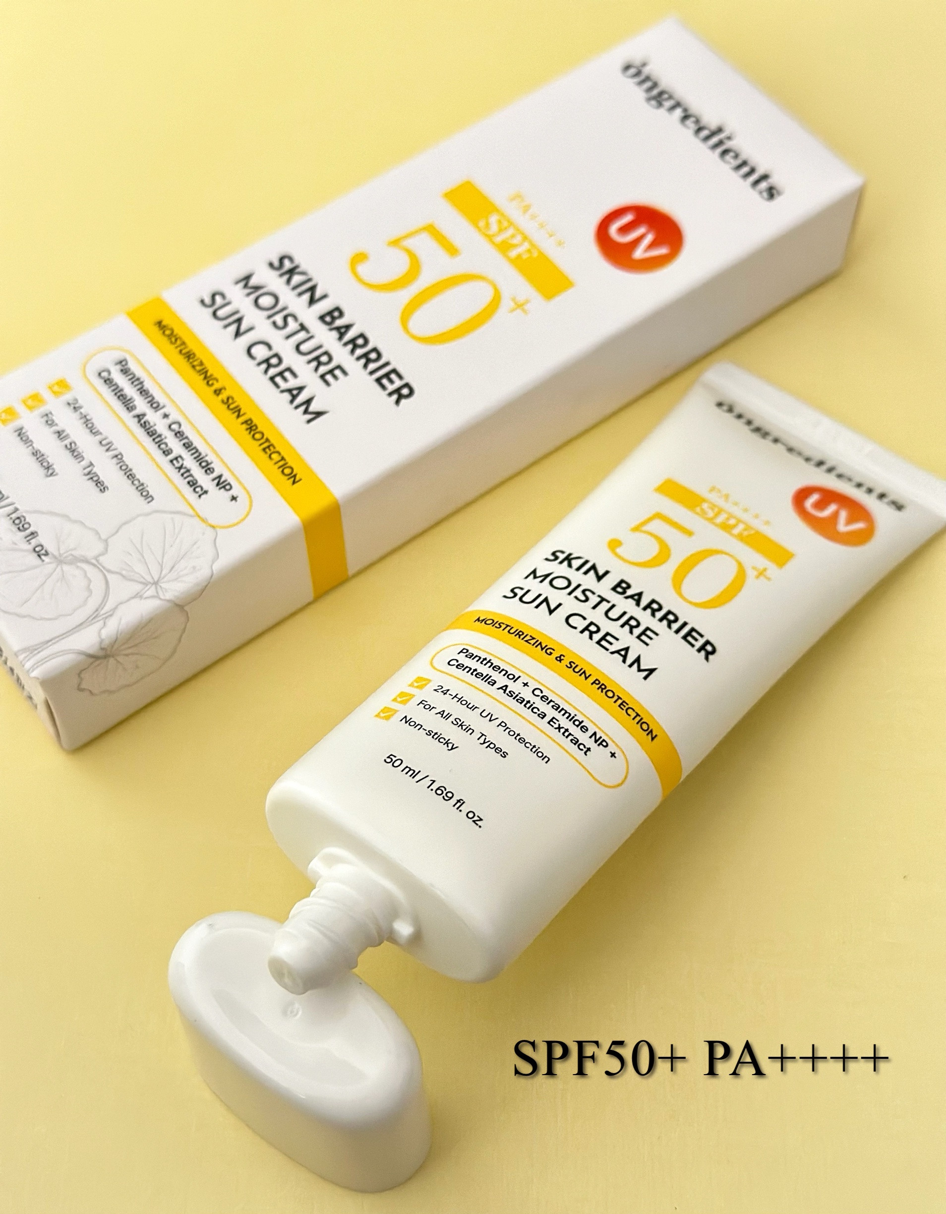 スキンバリアモイスチャーサンクリーム/Ongredients/日焼け止めクリームを使ったクチコミ（2枚目）