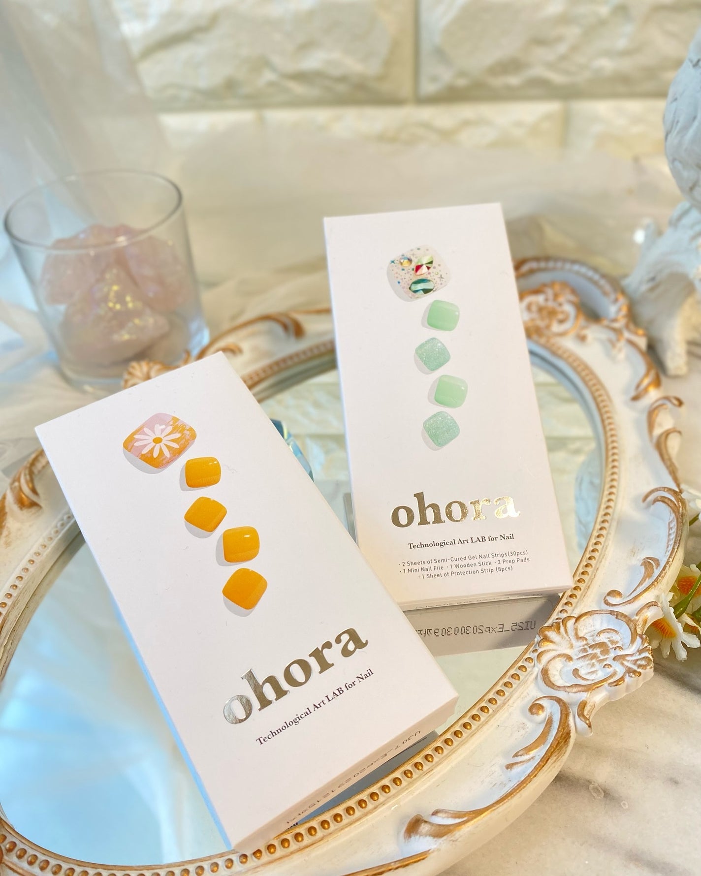 セミキュアジェルネイル(ペディキュア)/ohora/ネイルシールを使ったクチコミ(2枚目)