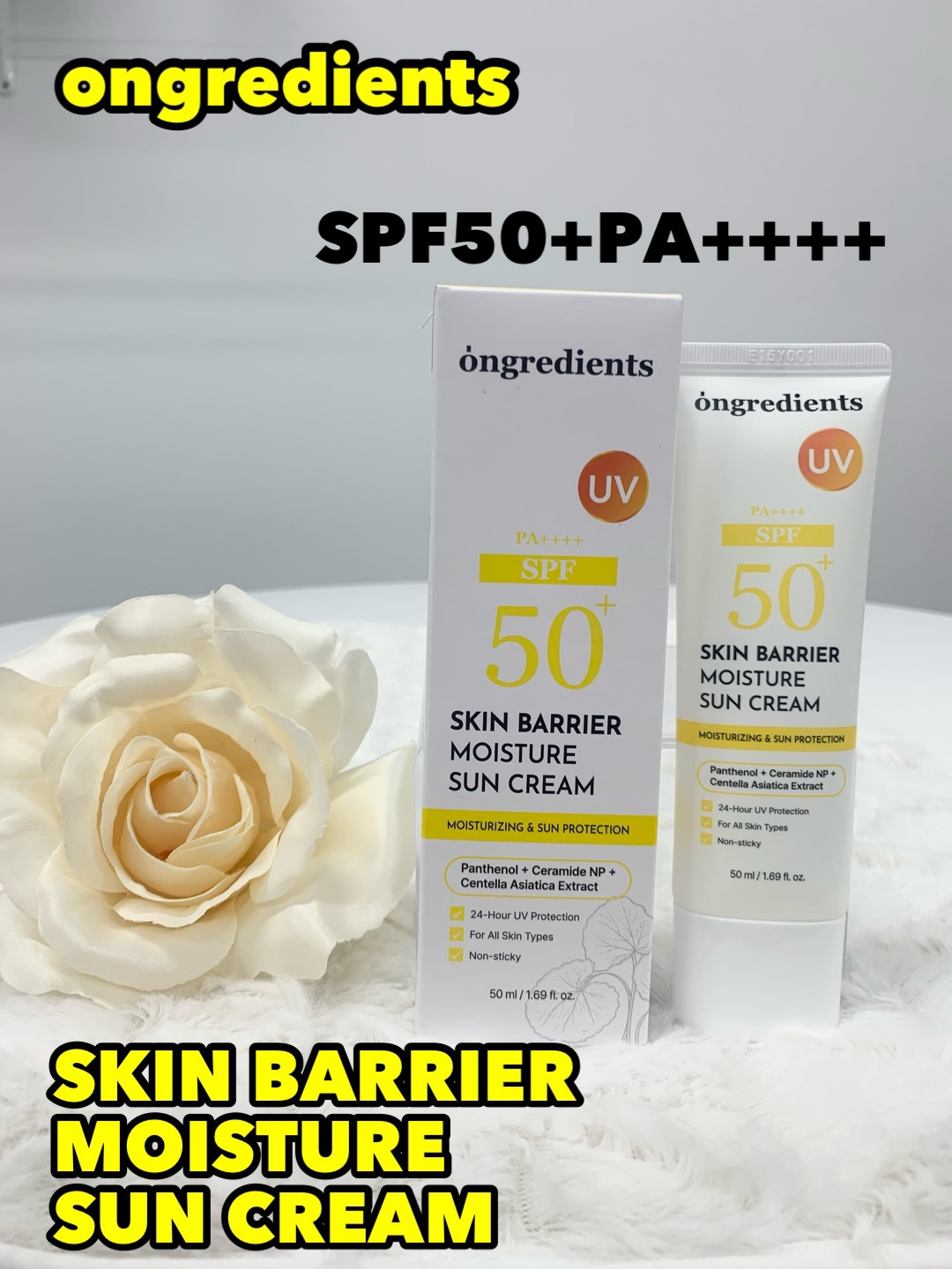 スキンバリアモイスチャーサンクリーム/Ongredients/日焼け止めクリームを使ったクチコミ（1枚目）