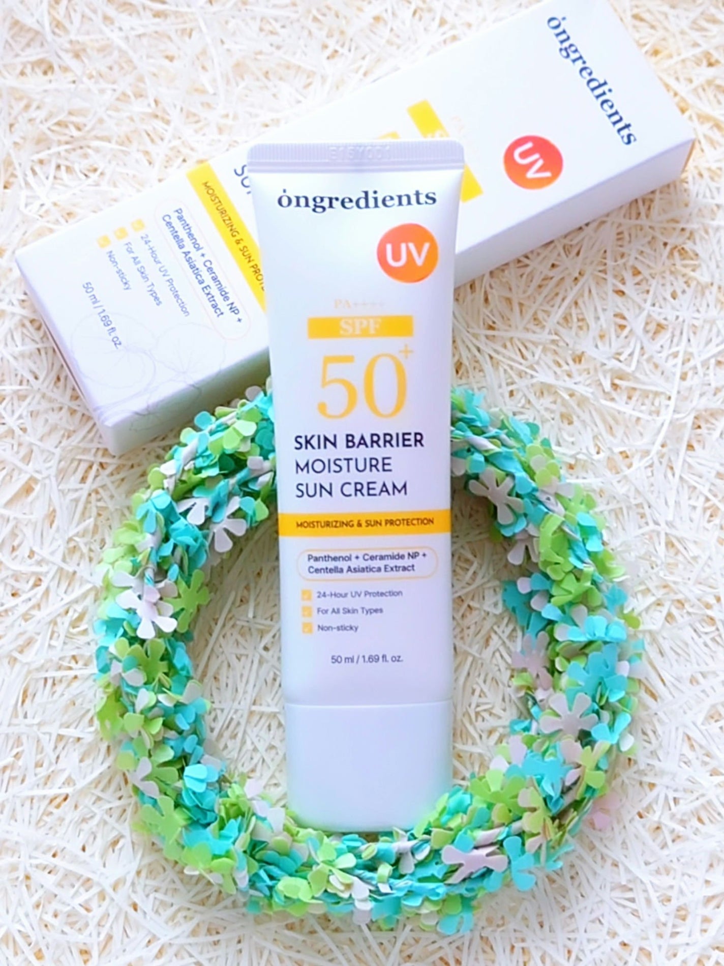 スキンバリアモイスチャーサンクリーム/Ongredients/日焼け止めクリームを使ったクチコミ(1枚目)