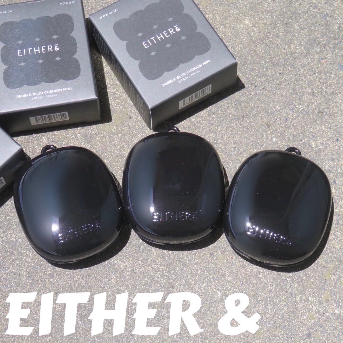 Pebble Blur Cushion (mini)/EITHER&/クッションファンデーションを使ったクチコミ(1枚目)