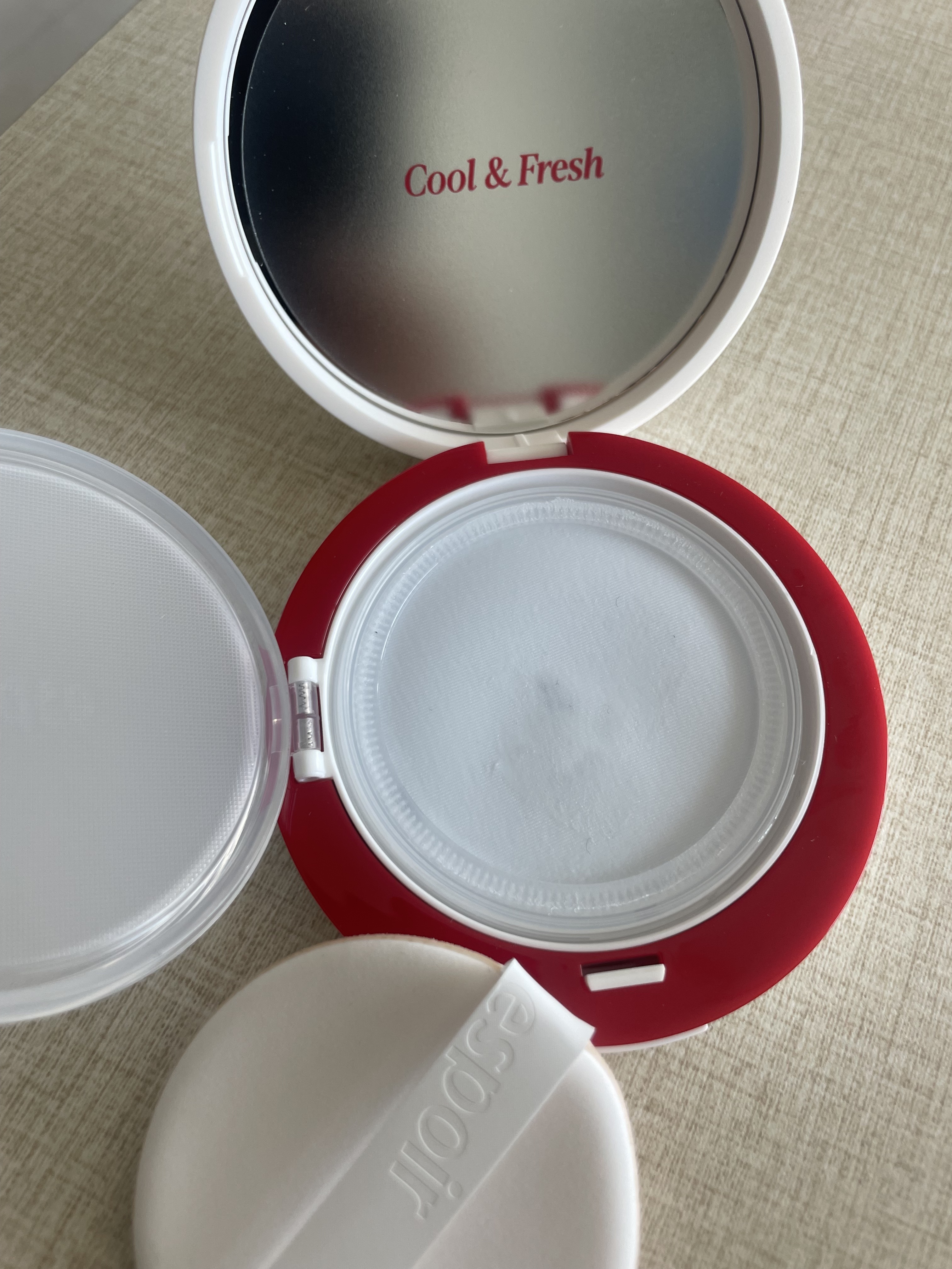 ビーベルベット セバムカットクッション/espoir/プレストパウダーを使ったクチコミ（2枚目）